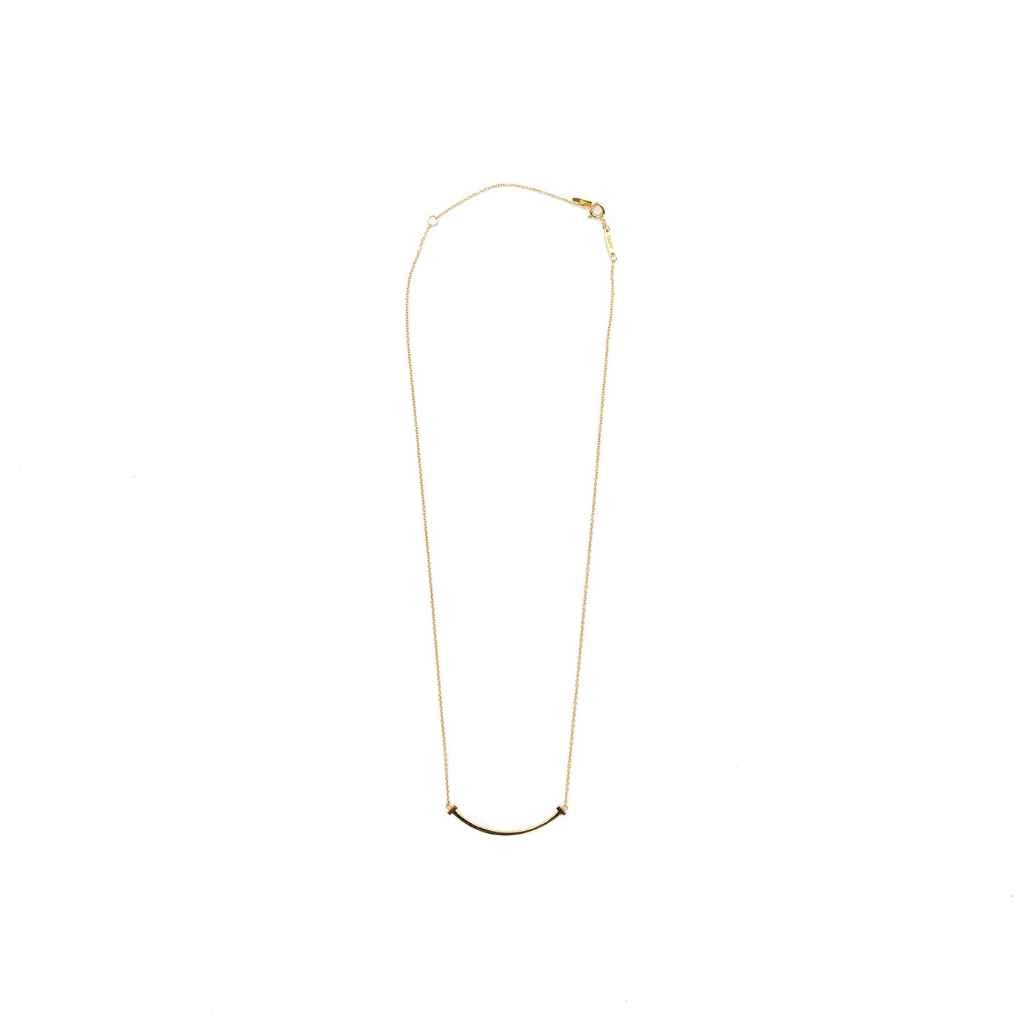 Tiffany T smile pendant small model yellow gold