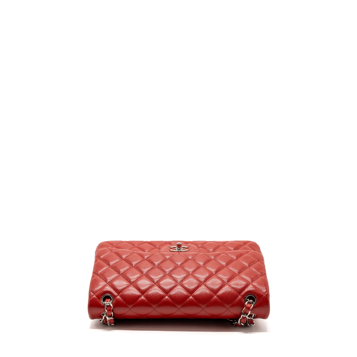 Chanel Classic Jumbo Double Flap Bag Caviar Red SHW
