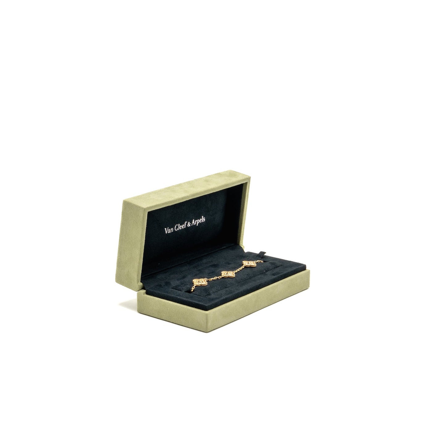 Van Cleef & Arpels Vintage Alhambra Bracelet 5 Motifs Yellow Gold