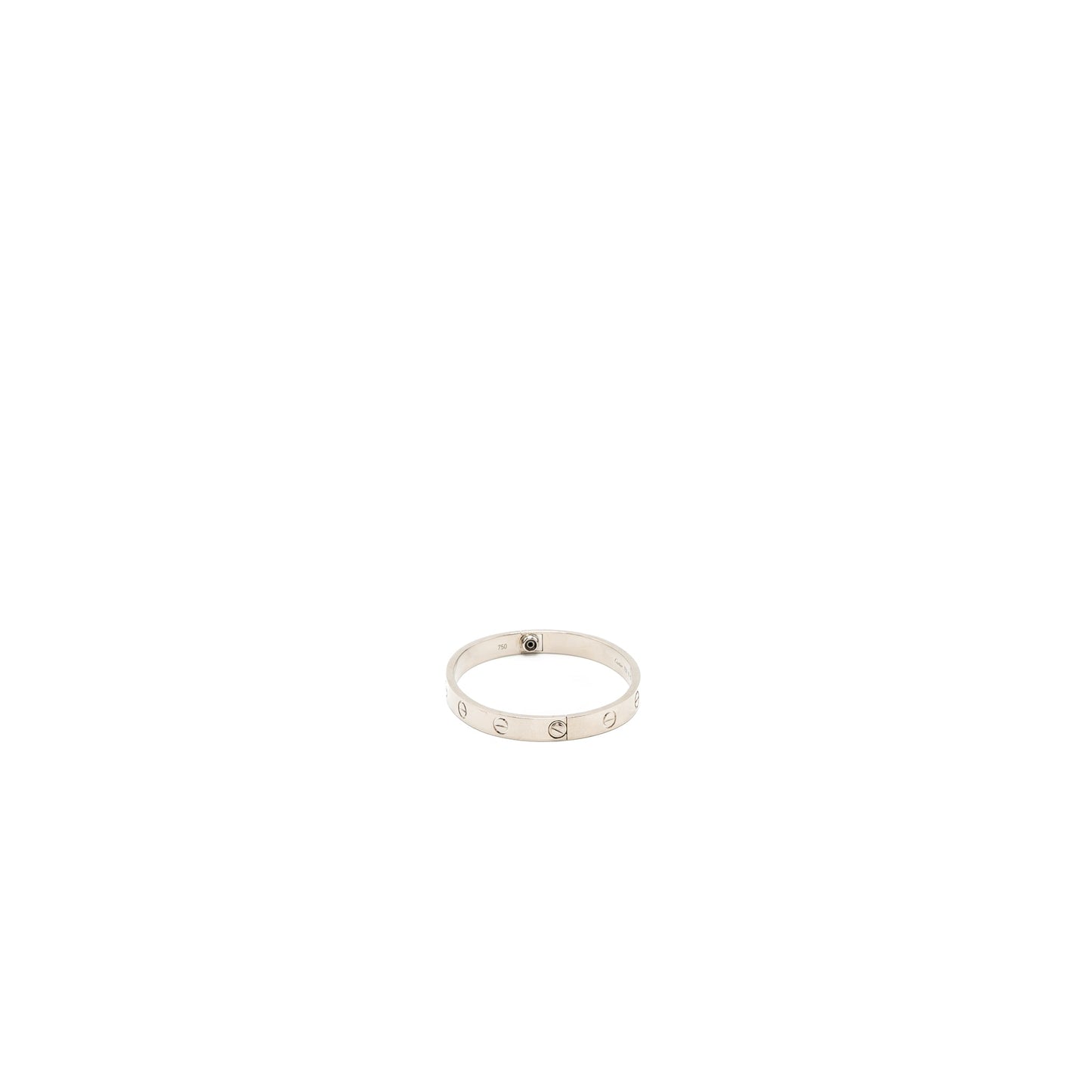 Cartier Size 16 Love Bracelet White Gold