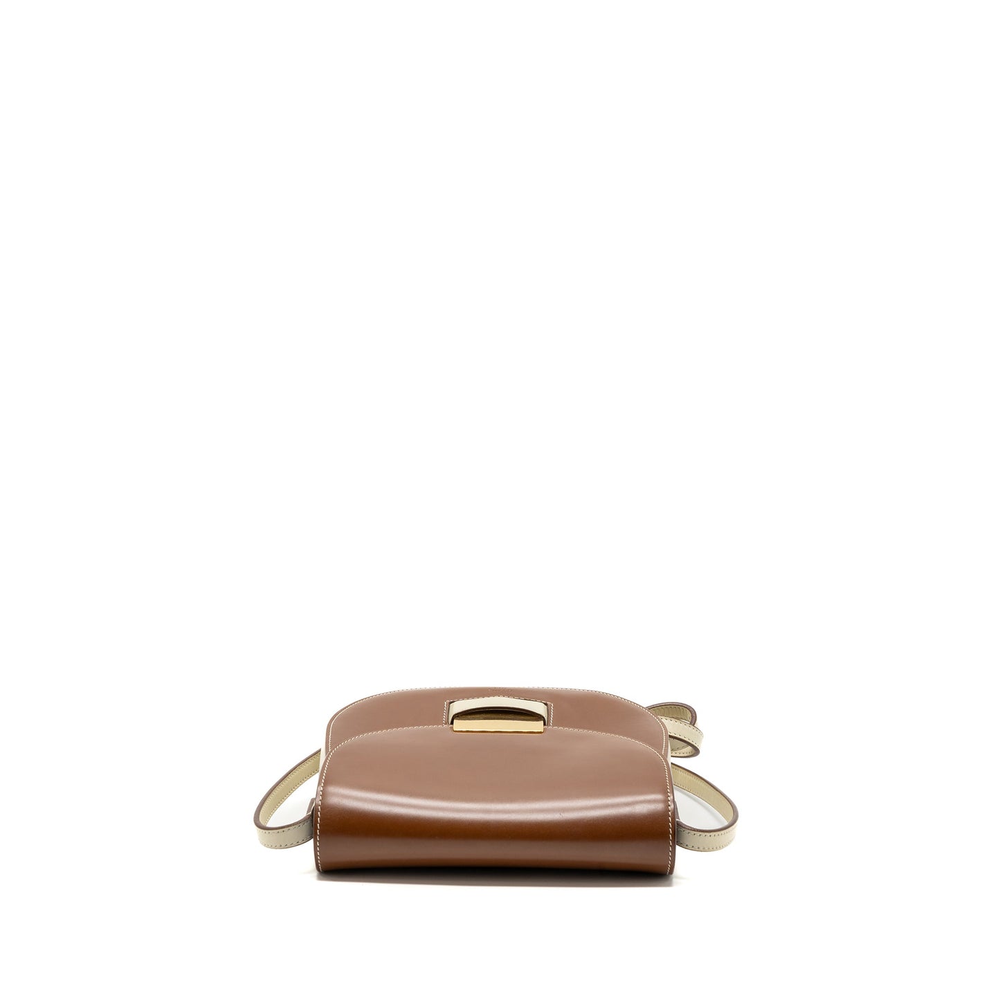 Celine troutteur crossbody bag leather caramel / cream GHW