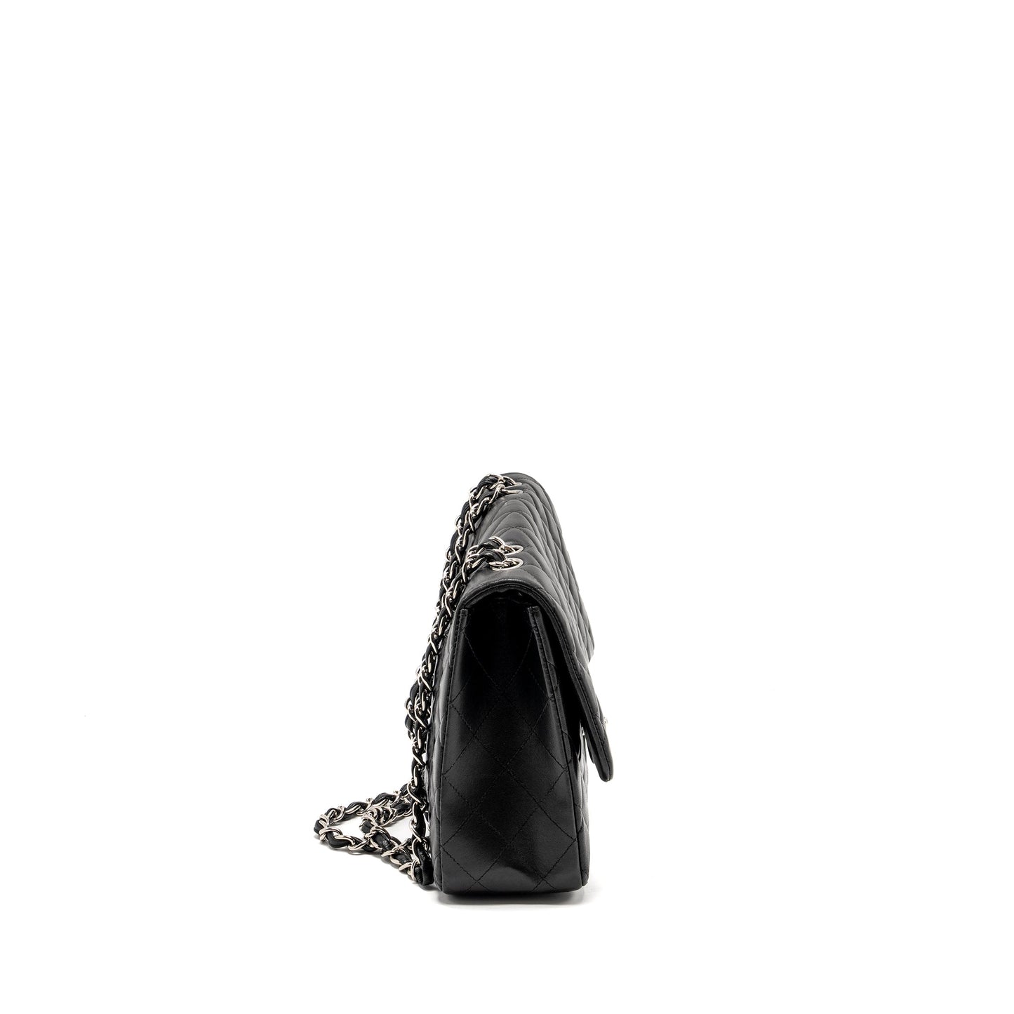 Chanel Jumbo Classic single Flap Bag Lambskin Black SHW