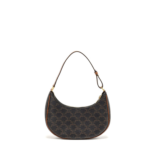 Celine Ava Bag Triomphe canvas / Calfskin tan GHW