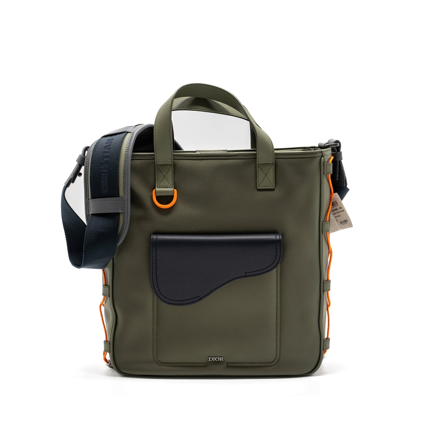 Luxury Dior South Tote bag Nylon/ leather Green multicolour hardware
