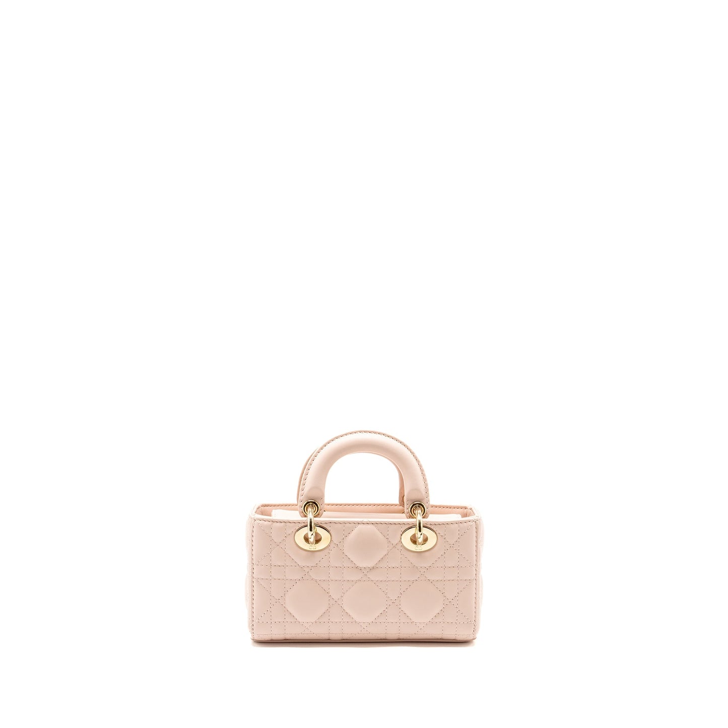 Luxury Dior Lady D-Joy Micro Bag Lambskin Powder Pink LGHW