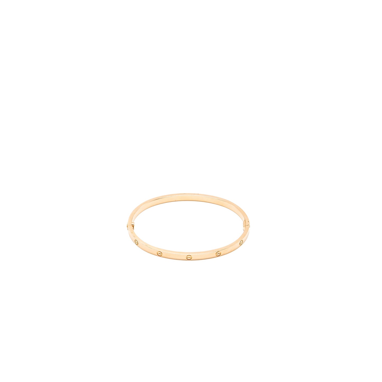 Cartier size 17 lovebracelet small model rose gold