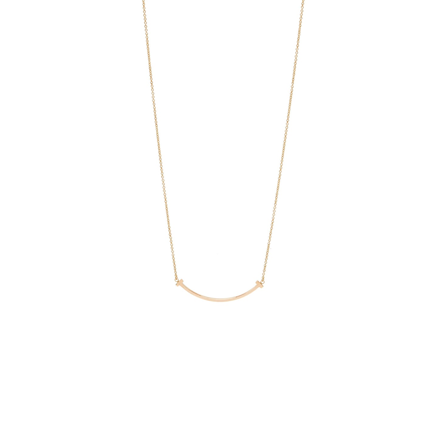TIFFANY Small T Smile Pendant Rose Gold