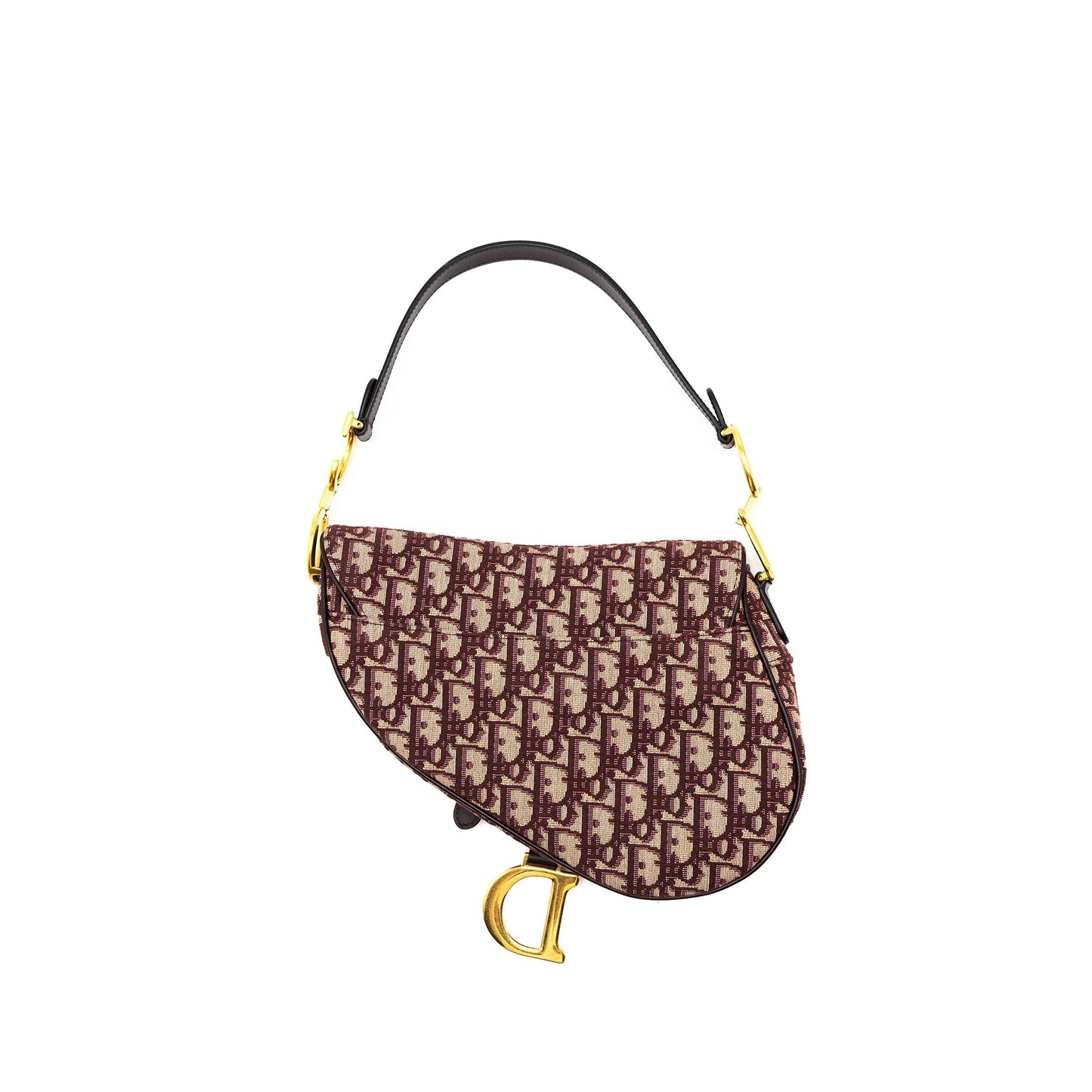 Luxury Dior Saddle Bag Red Oblique Embroidery GHW
