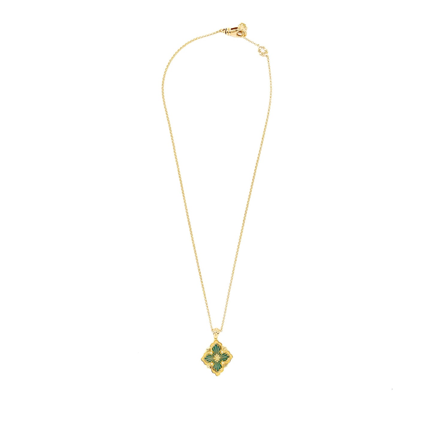 Buccellati Opera Tulle Pendant Yellow Gold, Amazonite