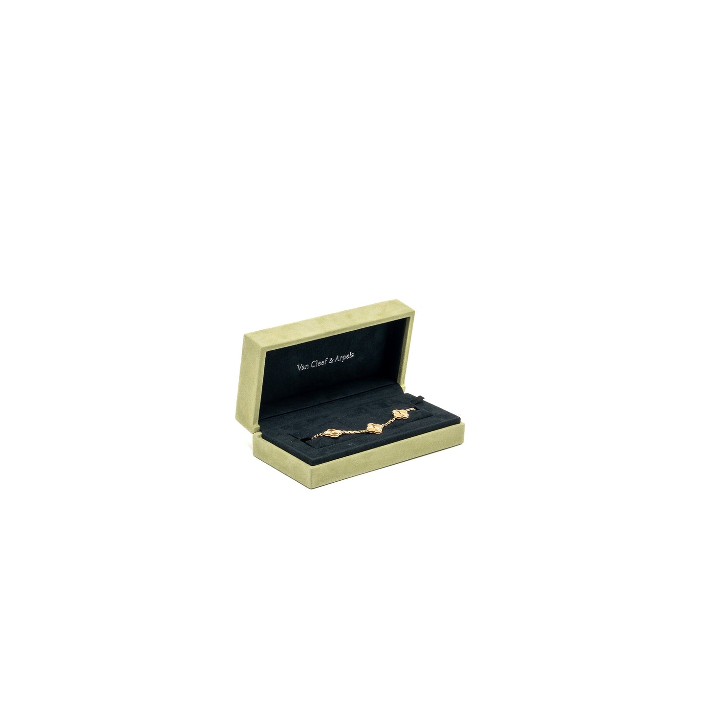 Van Cleef & Arpels Vintage Alhambra bracelet, 5 motif 18k yellow gold