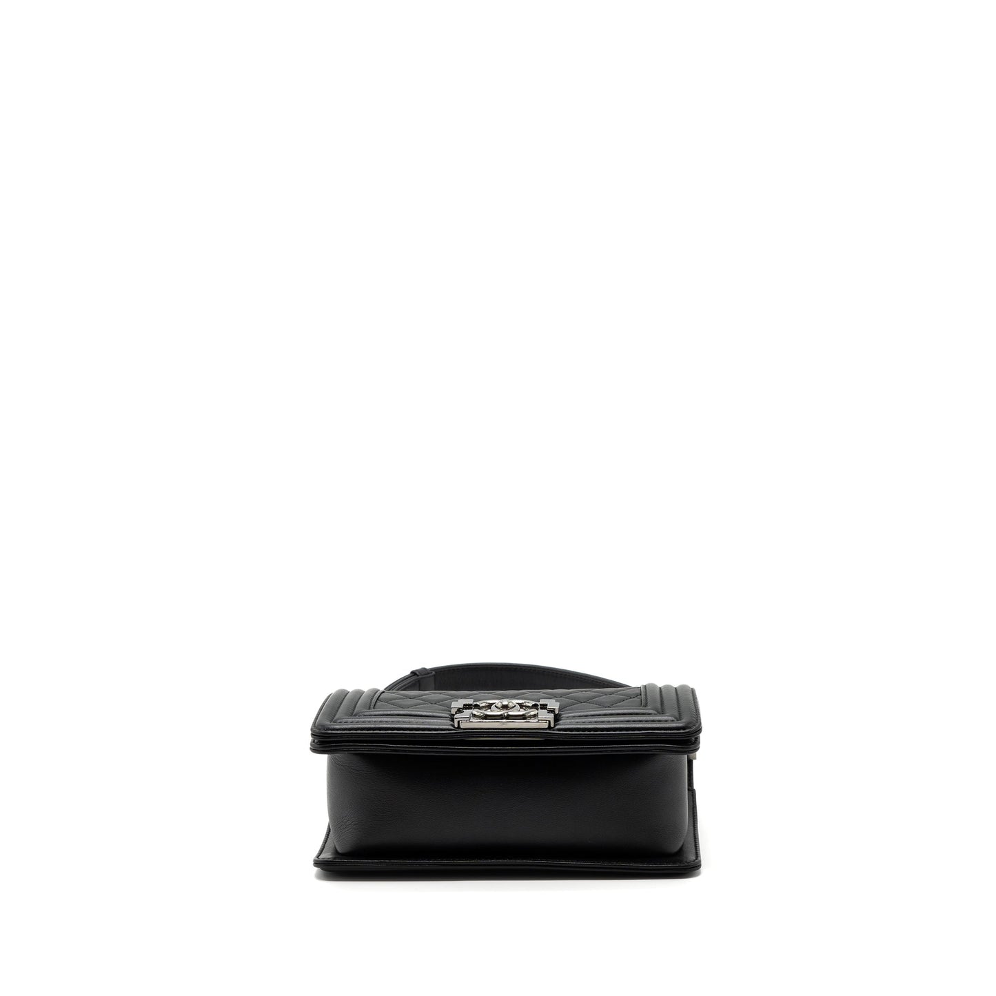 Chanel Small Boy Bag Calfskin Black shw (microchip)