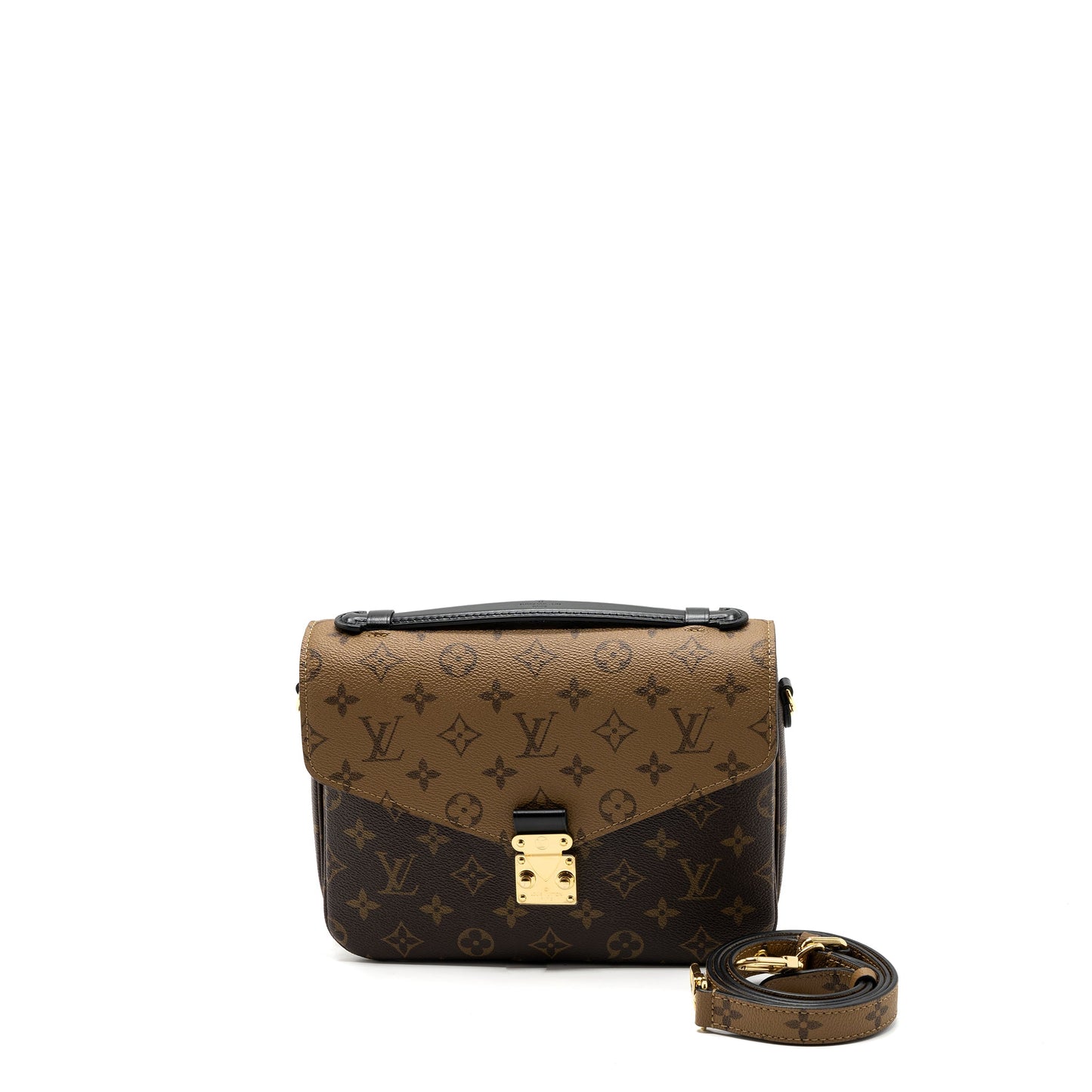 Louis Vuitton Pochette Métis Monogram Reverse Canvas GHW