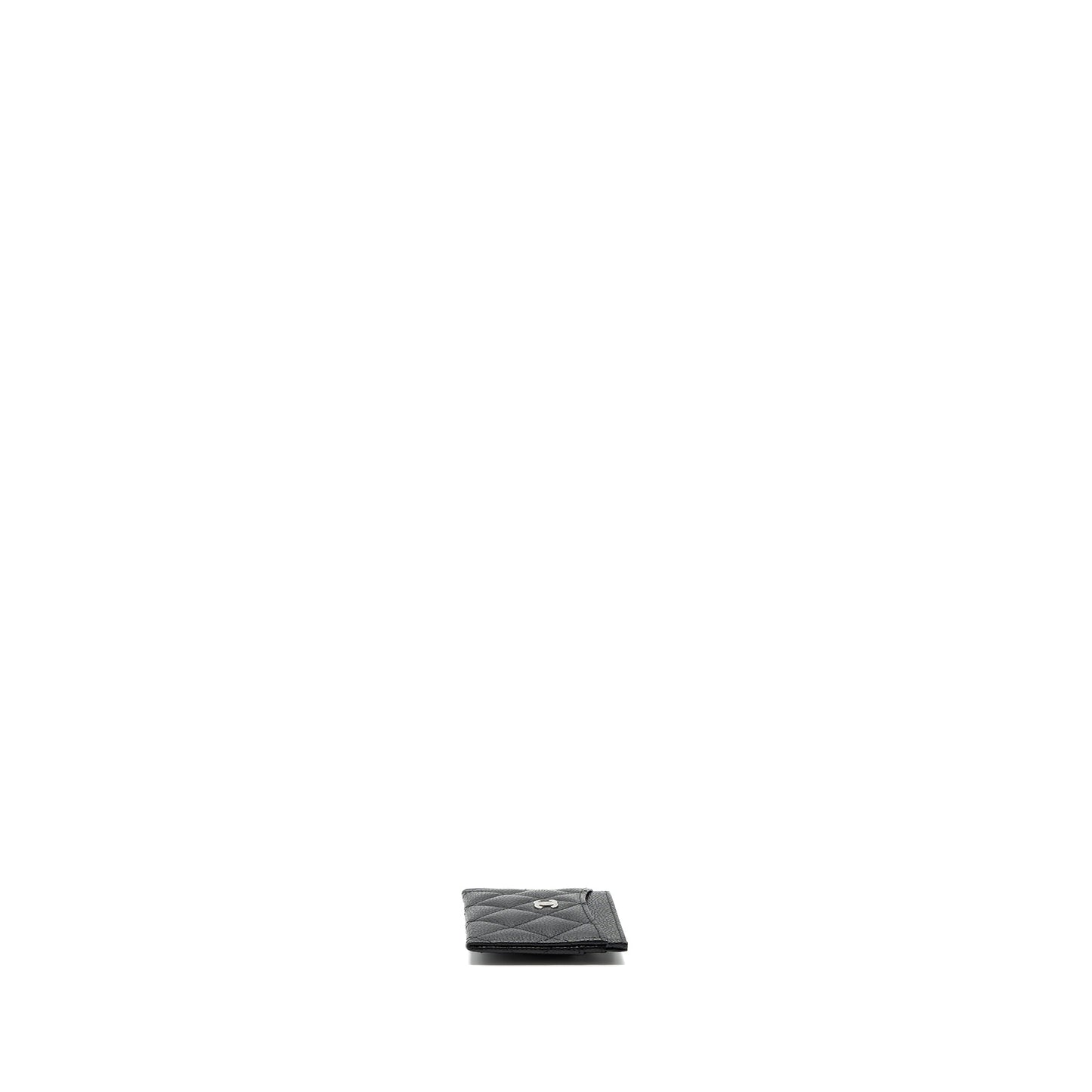 Chanel classic card holder caviar black SHW