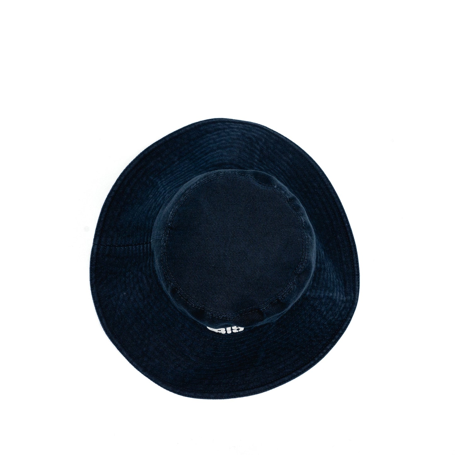 Miu Miu Size S Drill Hat Cotton Dark Blue and Logo Sunglasses Black (Sell in Set)