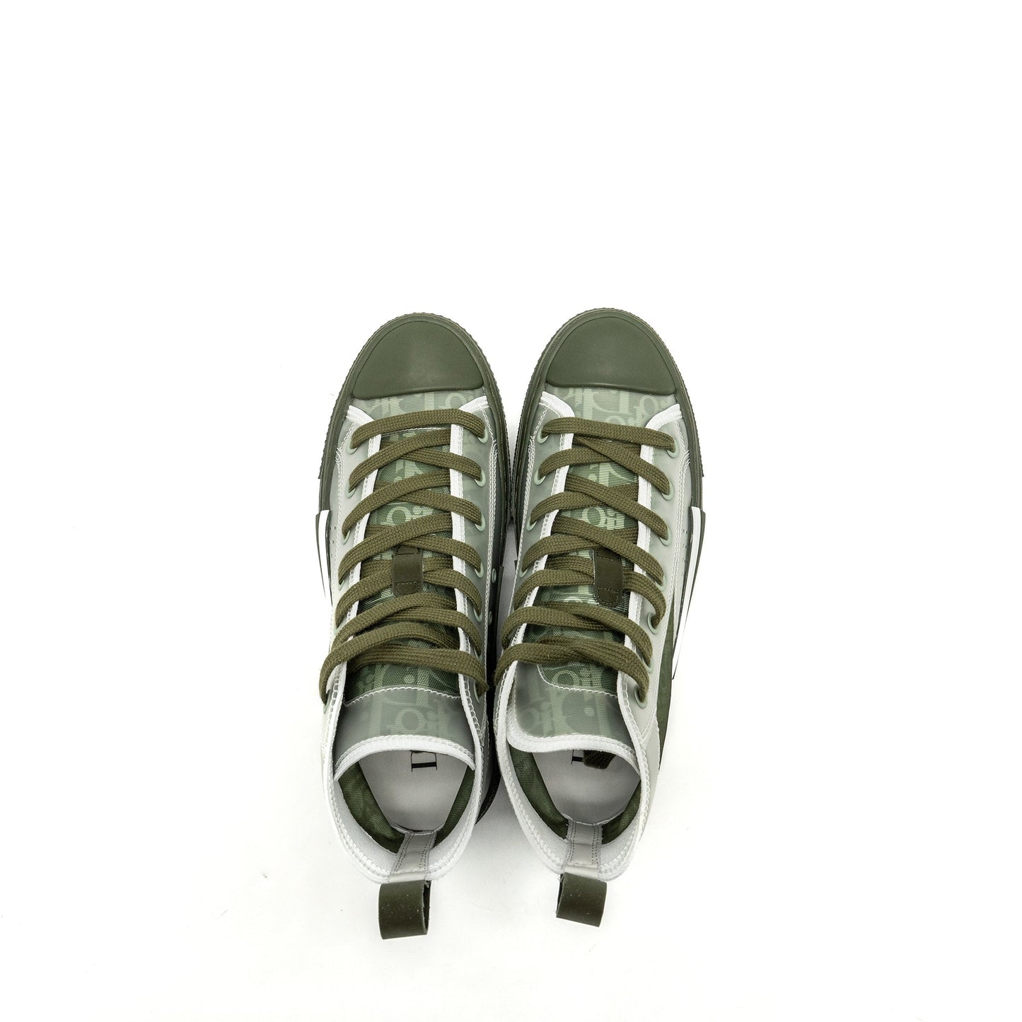 Luxury Dior Size 39 B23 Oblique High-top Sneaker Green/Oblique