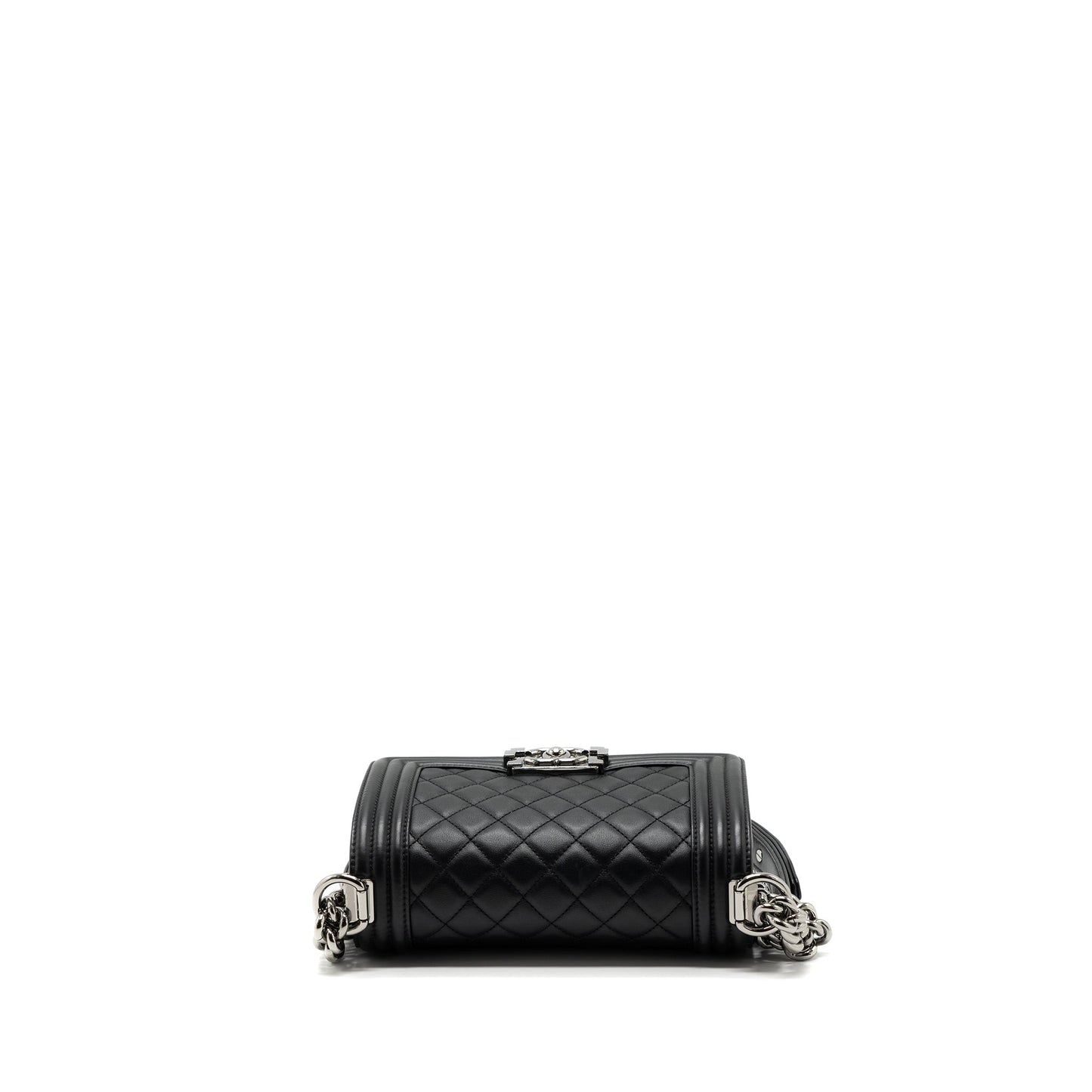 Chanel Small Boy Bag Calfskin Black shw (microchip)