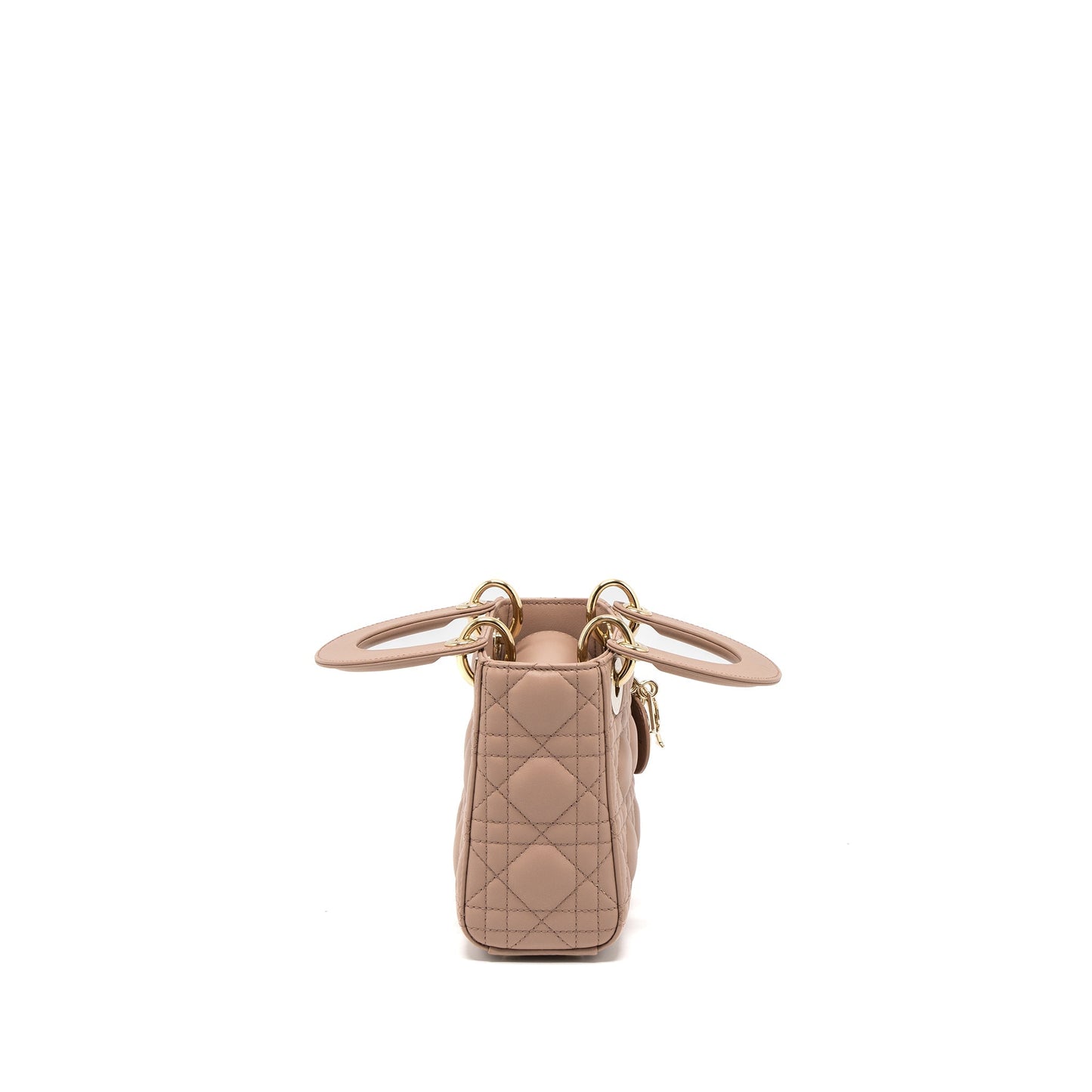 Luxury Dior Mini Lady Luxury Dior Cannage Lambskin Blush LGHW