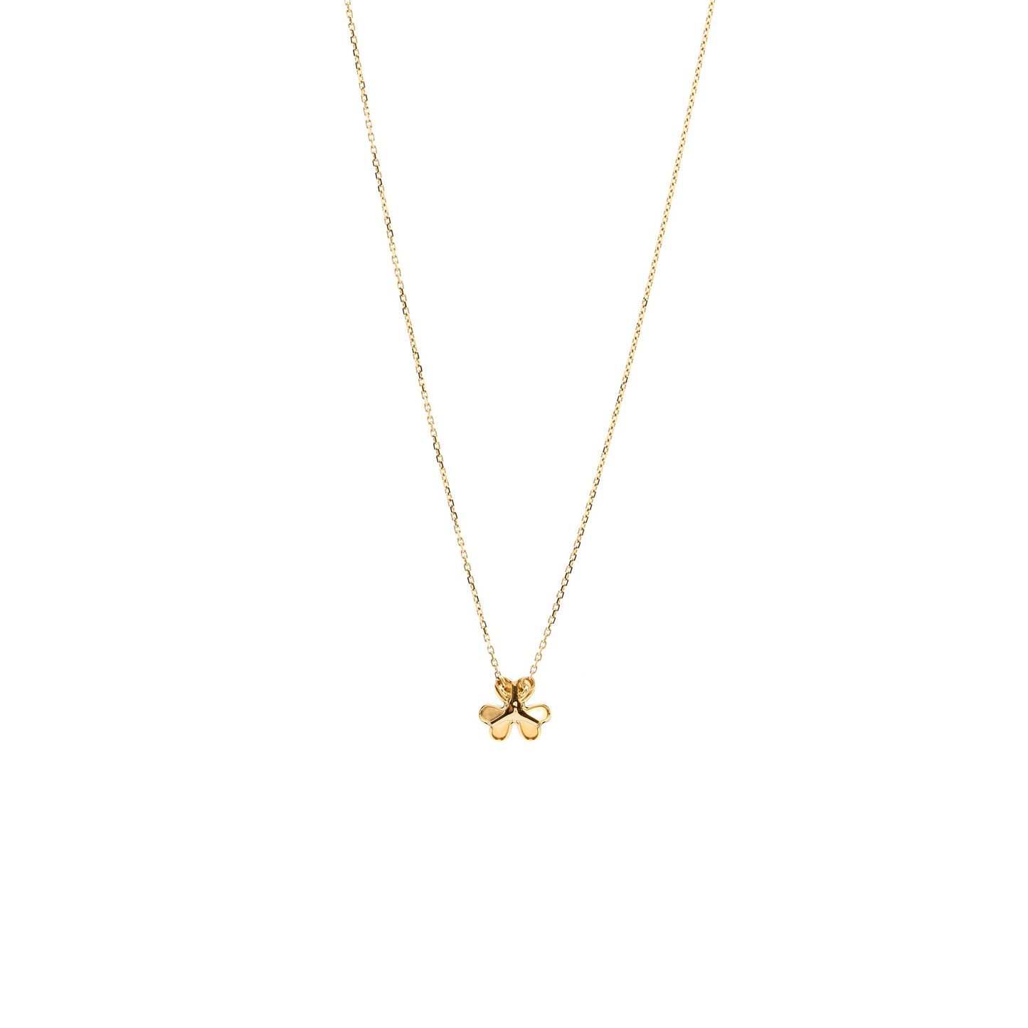 Van cleef & arpels Frivole pendant, mini model yellow gold, one diamond