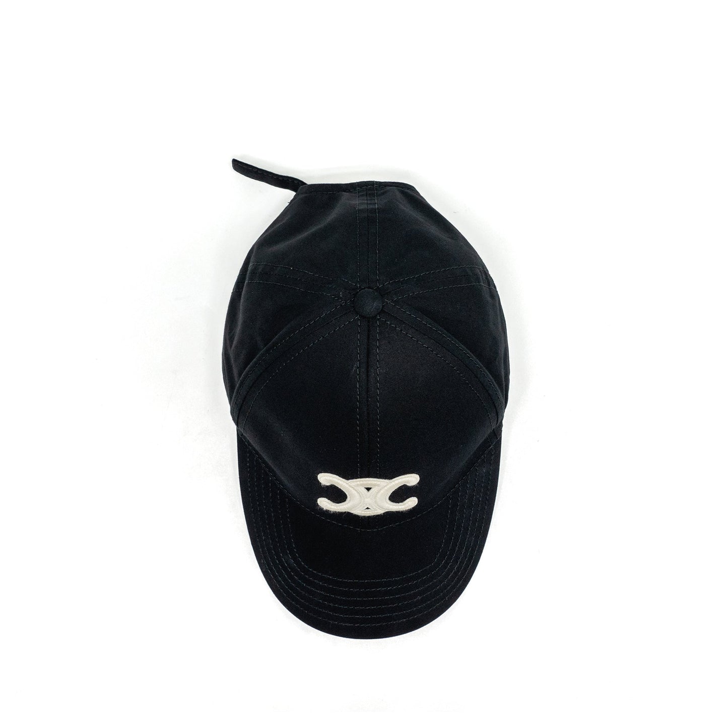 Celine Size S Triomphe Bob and Baseball Cap Cotton Black (Sell in Set)