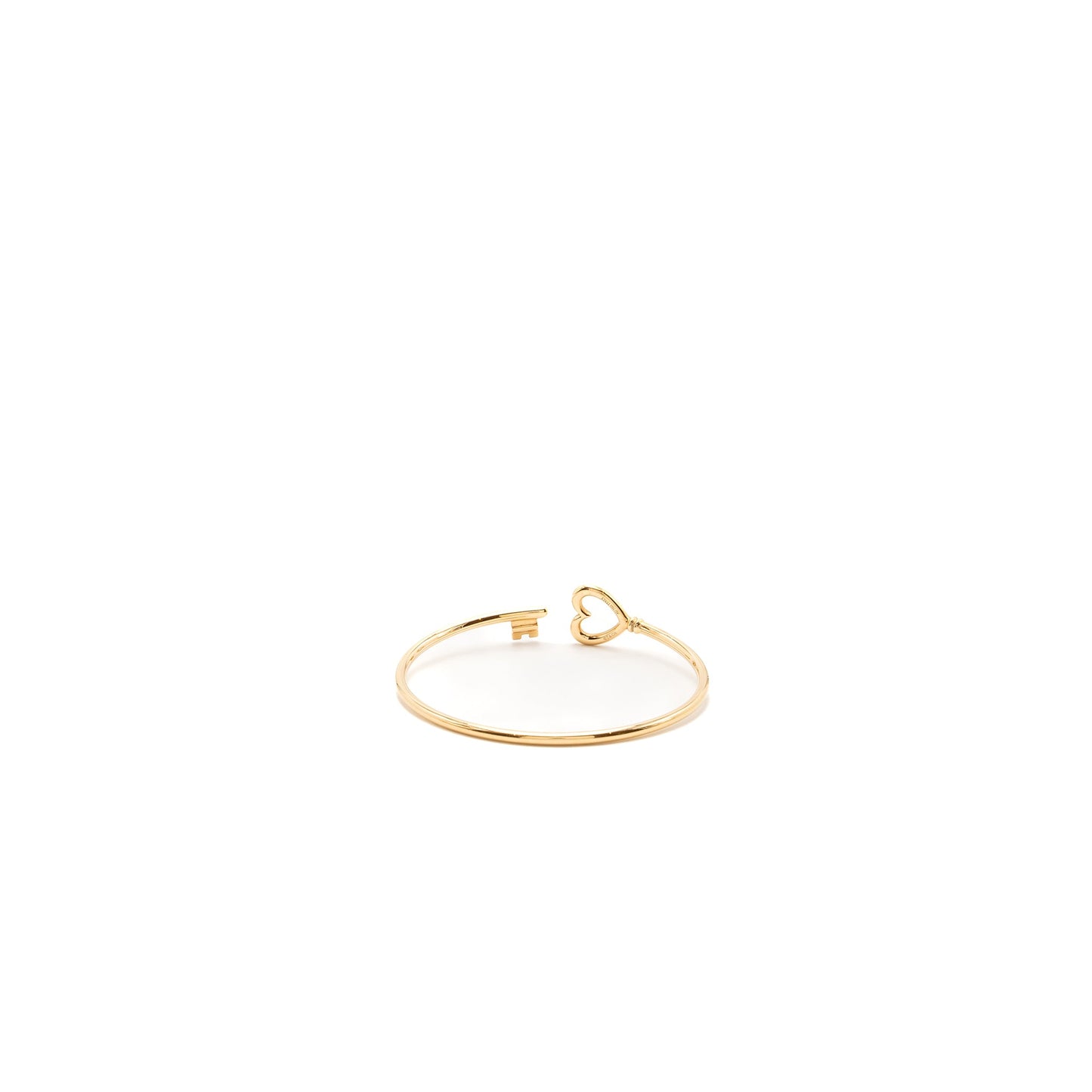 Tiffany size medium heart key wire bracelet rose gold