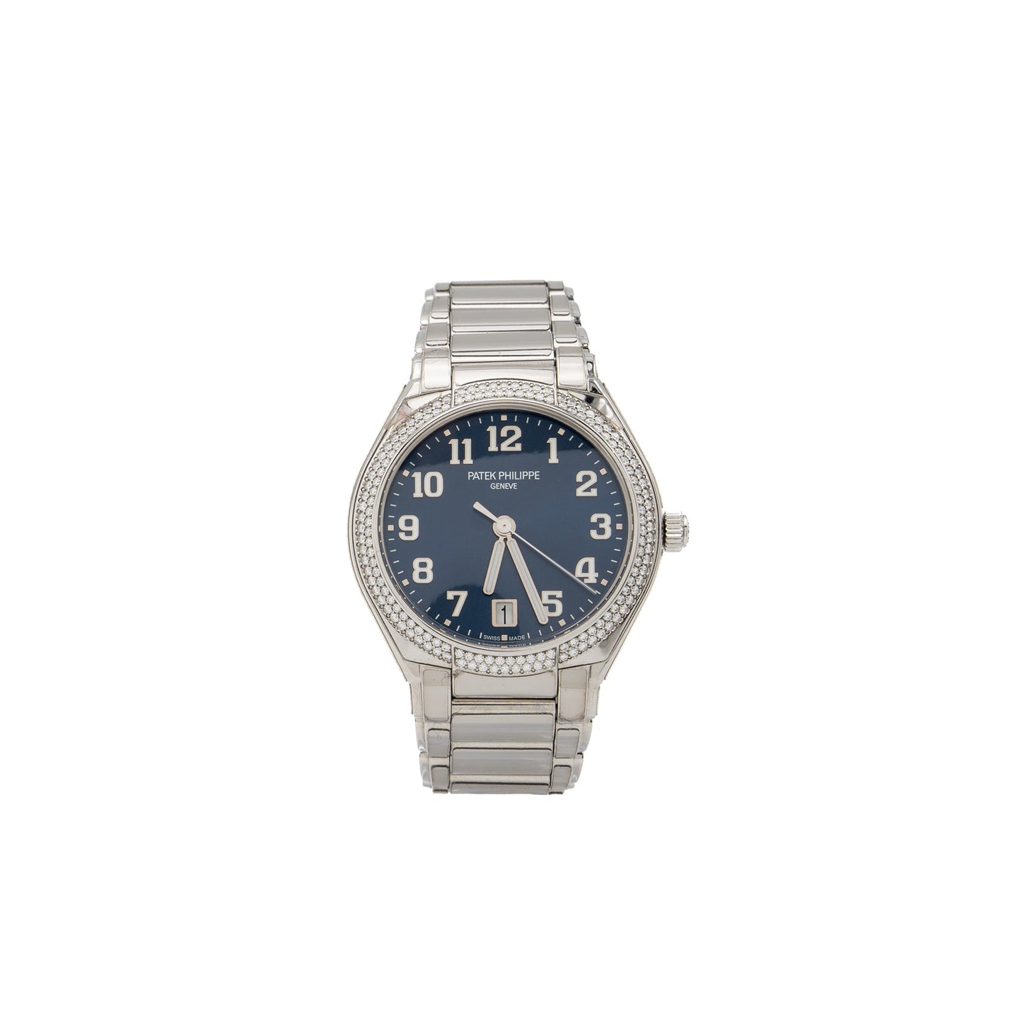 Patek Philippe Twenty~4 7300/1200A-001 self- winding blue sunburst dial steel case