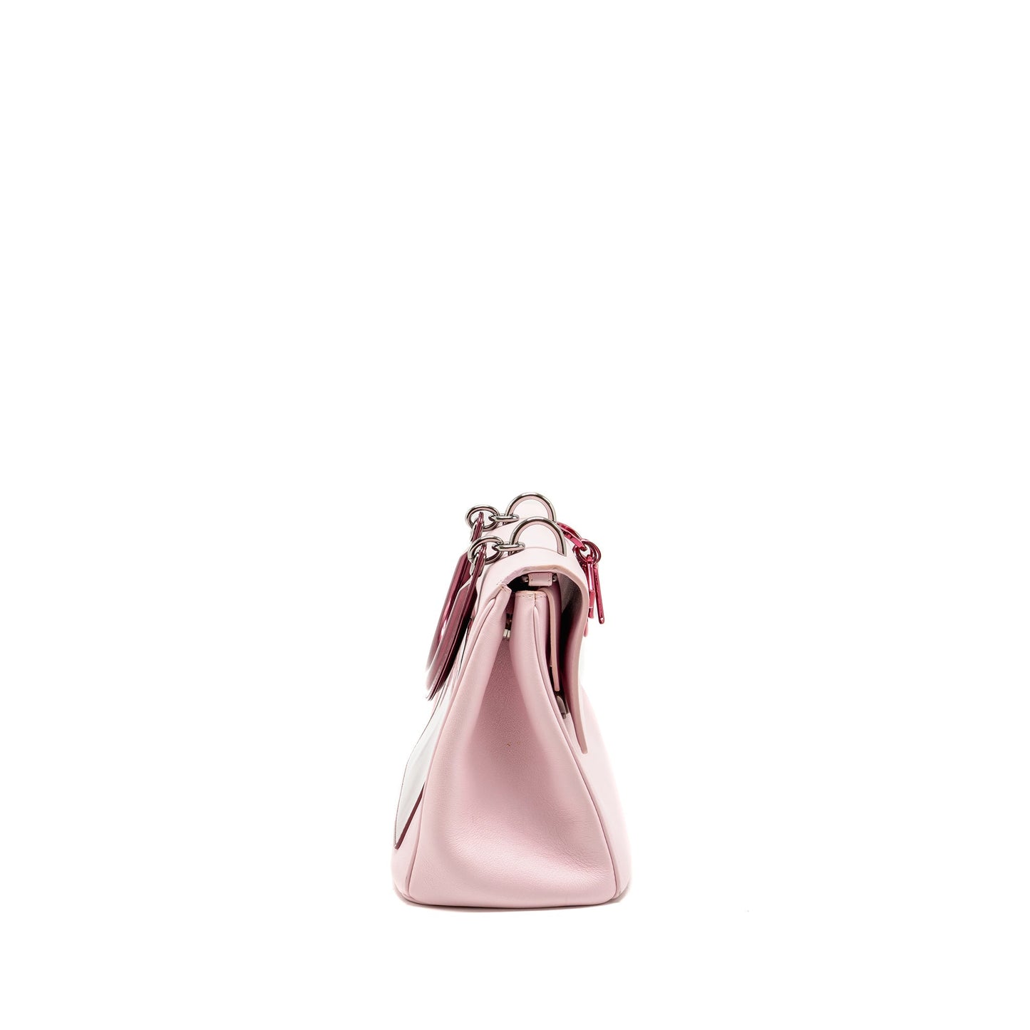 Luxury Dior Medium Be Luxury Dior Flap Bag Calfskin/Metallic Patent Pink SHW