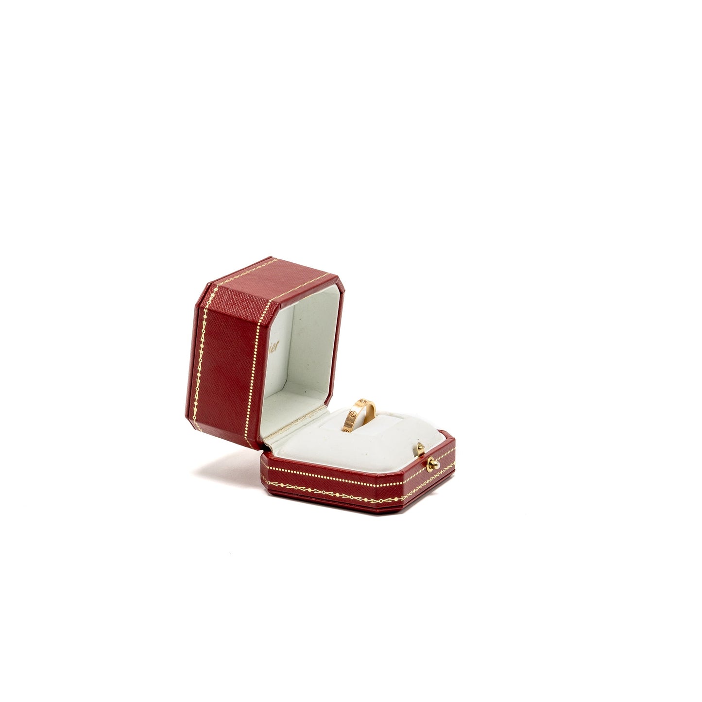 Cartier Size 59 Love Ring Small Model Rose Gold with One Diamond