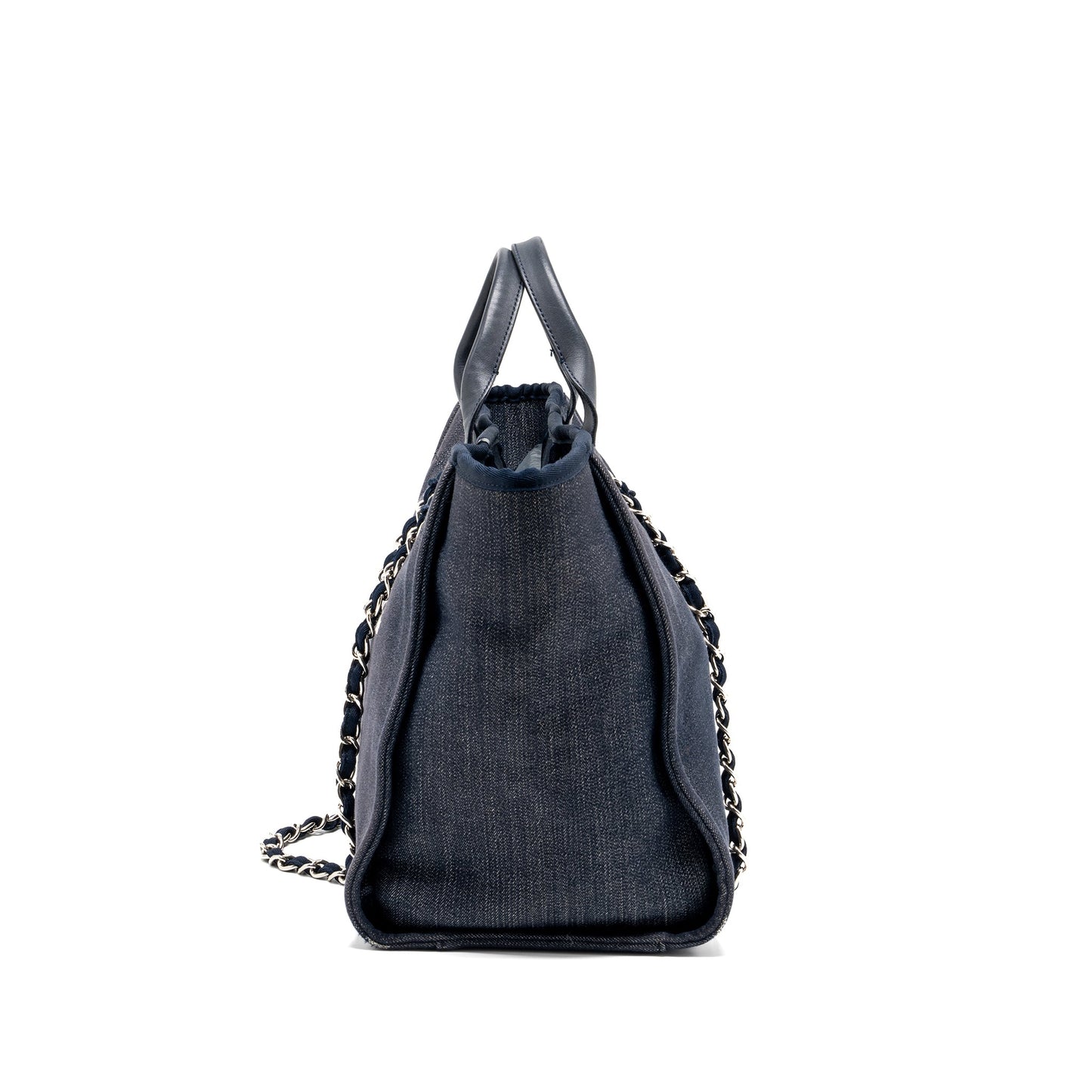 Chanel Deauville tote bag denim/calfskin dark blue SHW