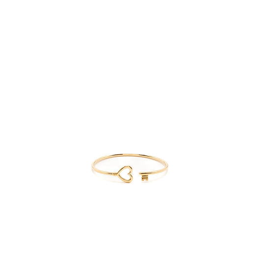 Tiffany size medium heart key wire bracelet rose gold