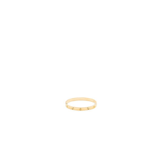 Cartier size 17 love bracelet yellow gold