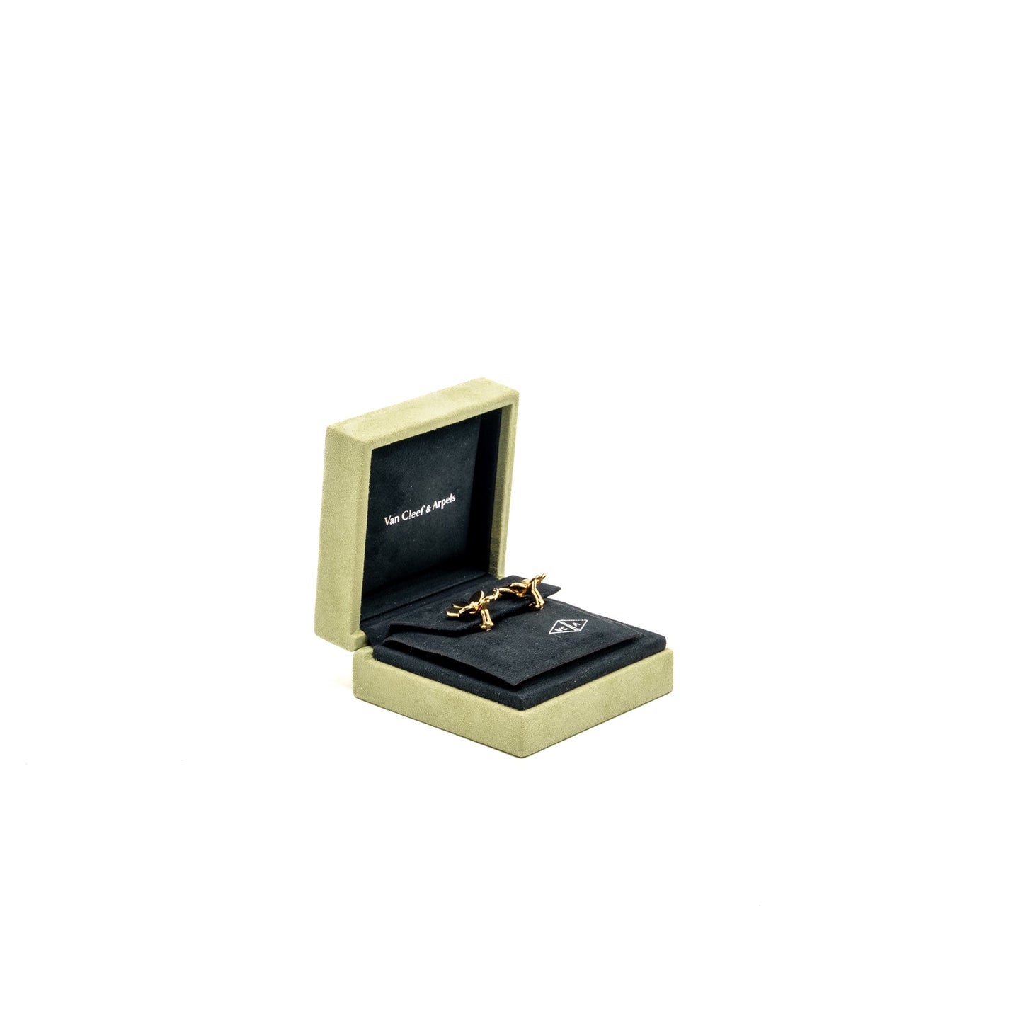 Van Cleef & Arpels Frivole Earrings Large Model Yellow Gold/Diamonds