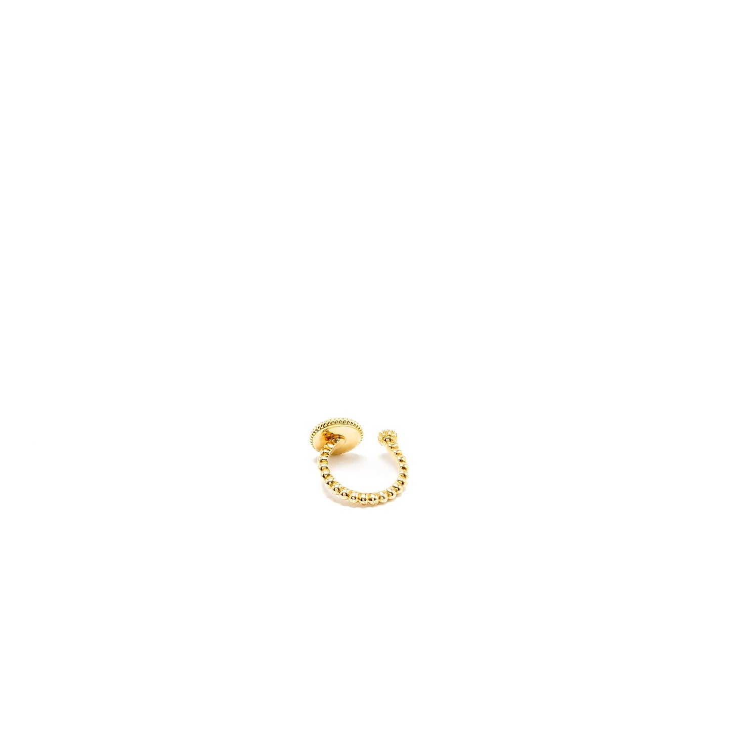 Luxury Dior Size 49 Rose Celeste Ring Yellow/White Gold/Diamond/Onyx/Mother of Pearl