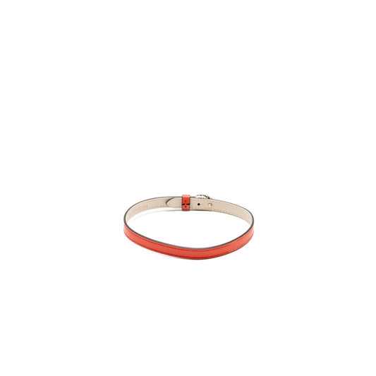 Bvlgari Size S Serpenti Forever Bracelet Leather Red LGHW