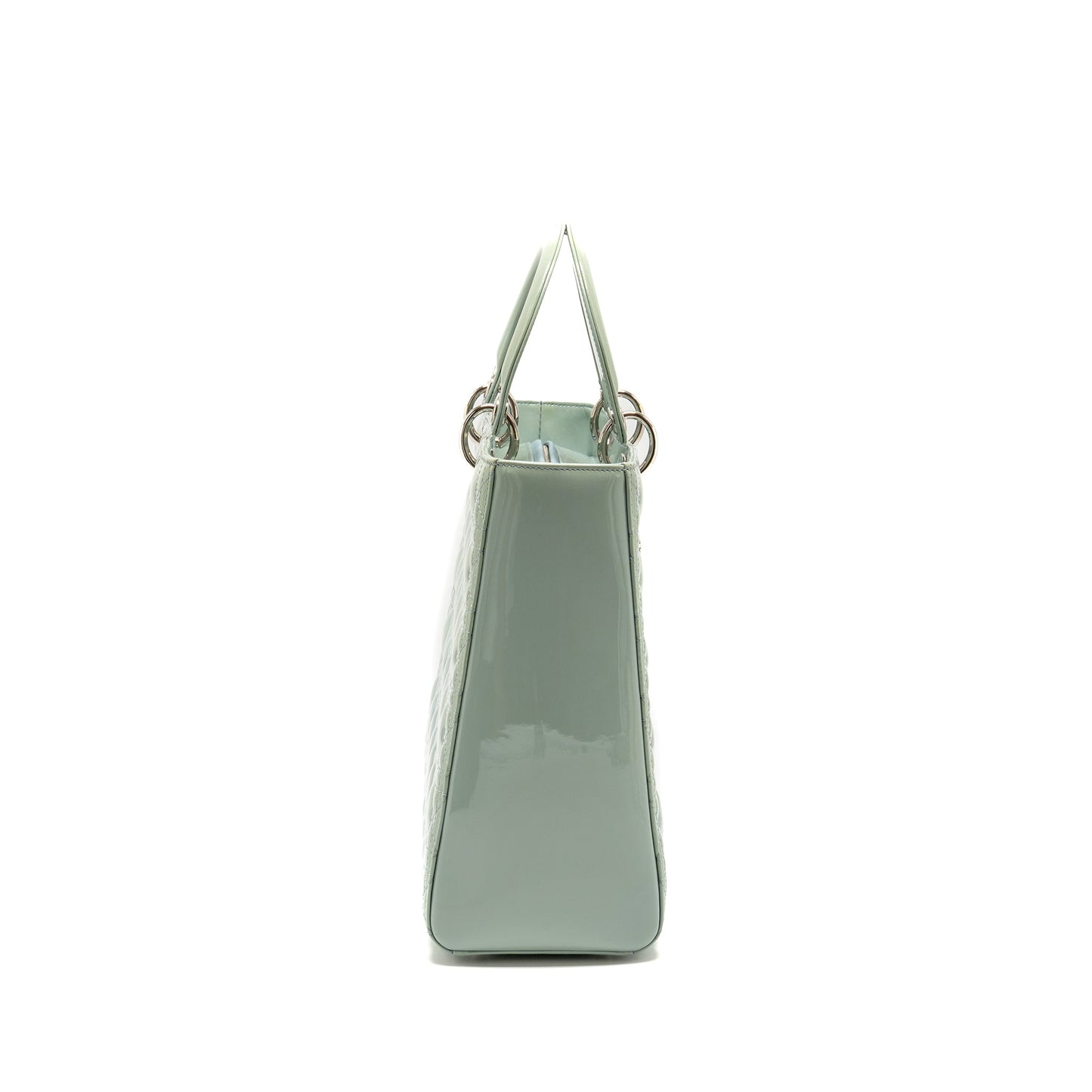 Luxury Dior Large Lady Luxury Dior Patent Light Blue SHW