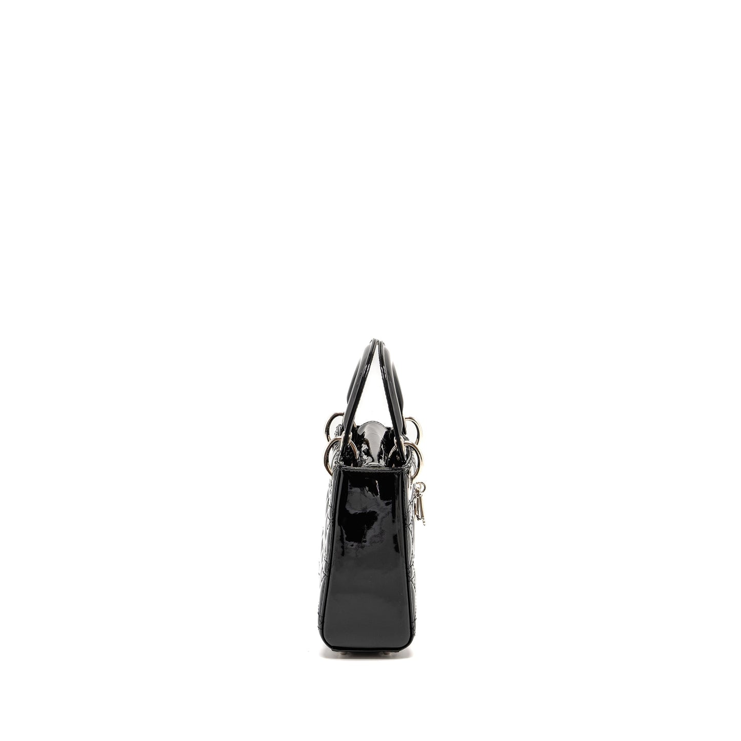 Luxury Dior Mini Lady Luxury Dior Patent Black SHW