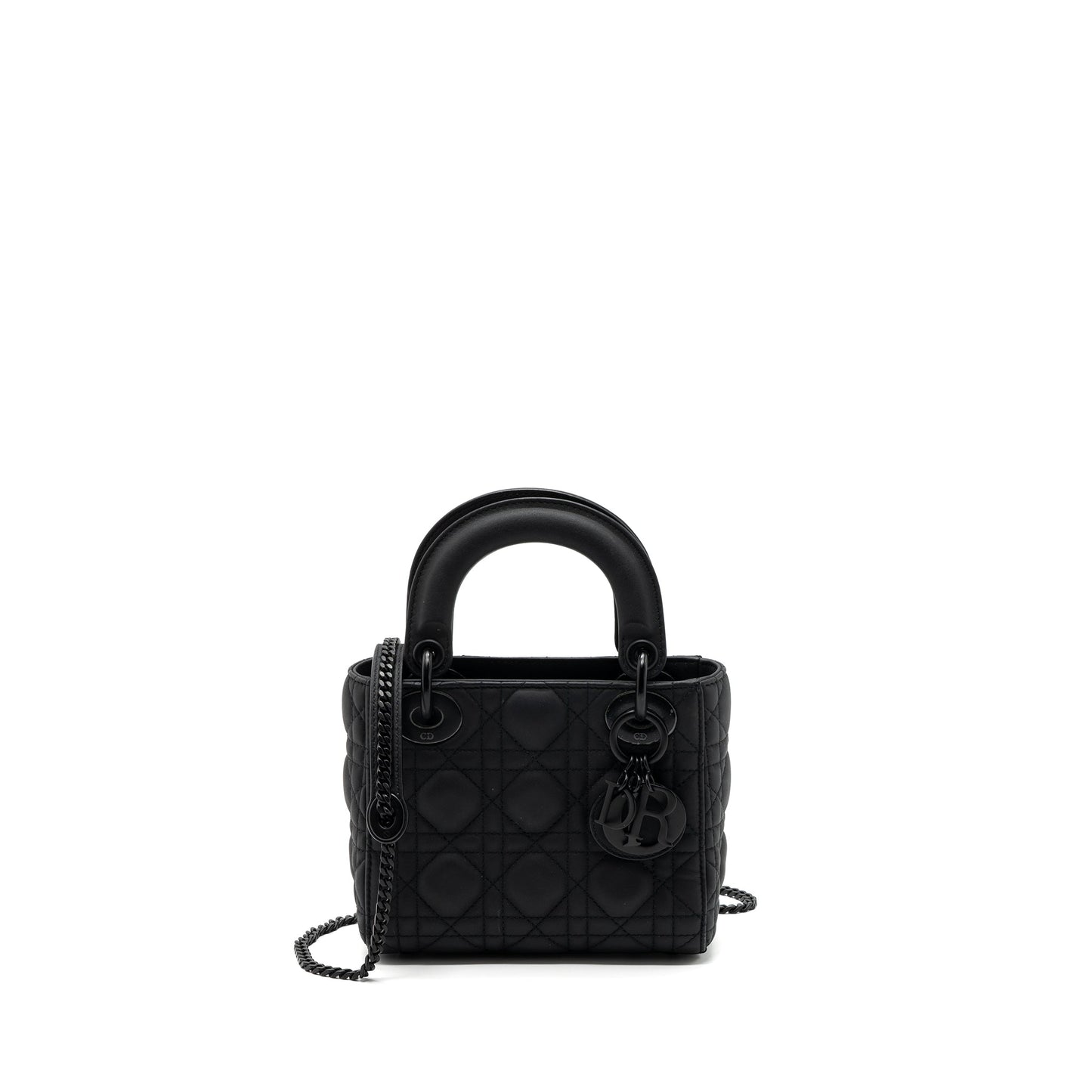 Luxury Dior Mini Lady Luxury Dior Calfskin So Black
