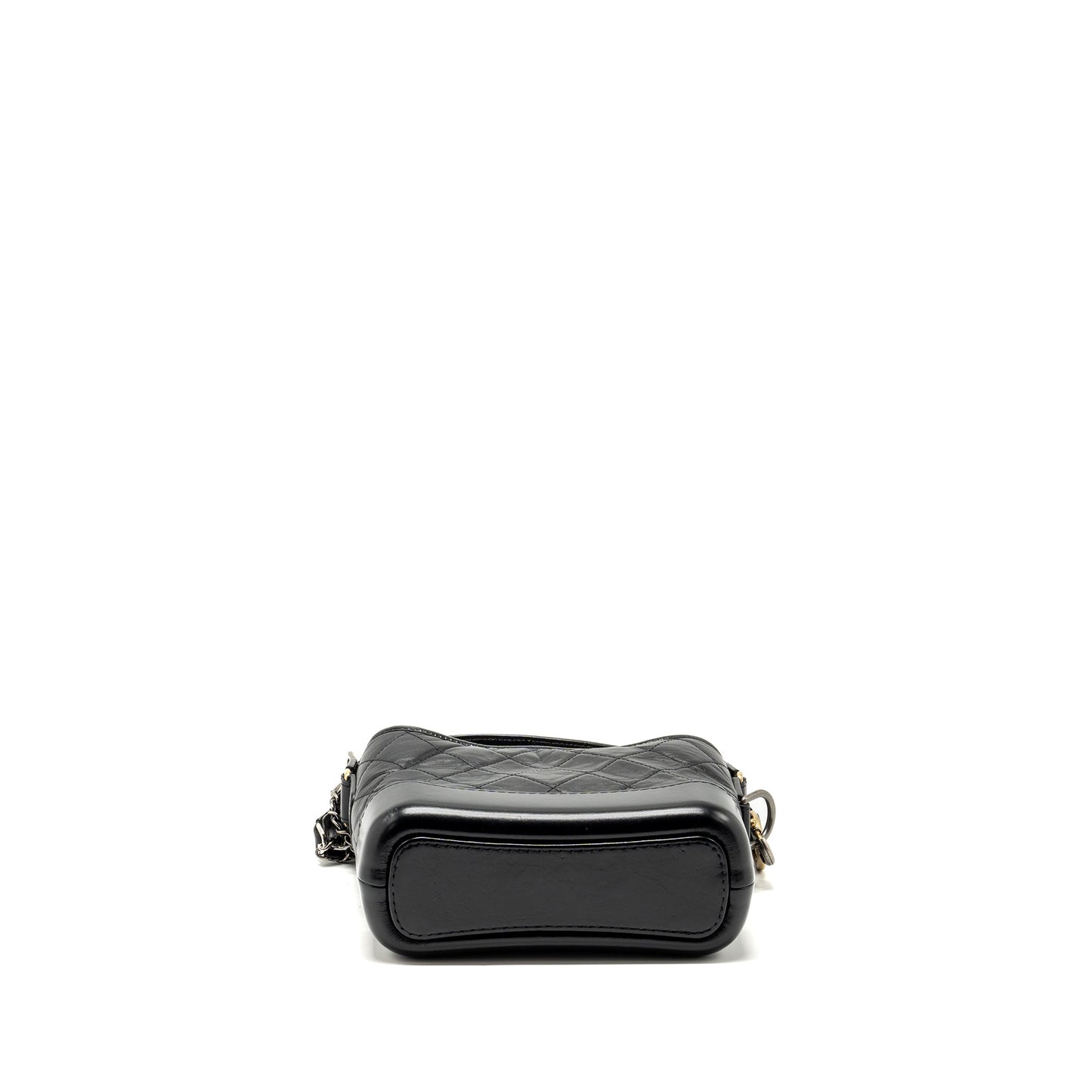 Chanel small handle gabrielle hobo bag calfskin black multicolour hardware