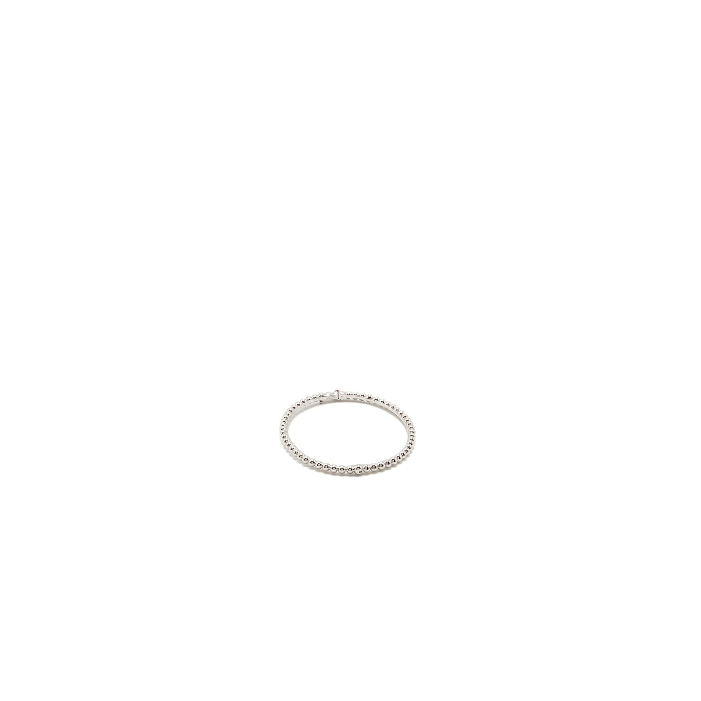 Van Cleef and Arpels Size M Perlee Pearls of gold bracelet 18K white gold