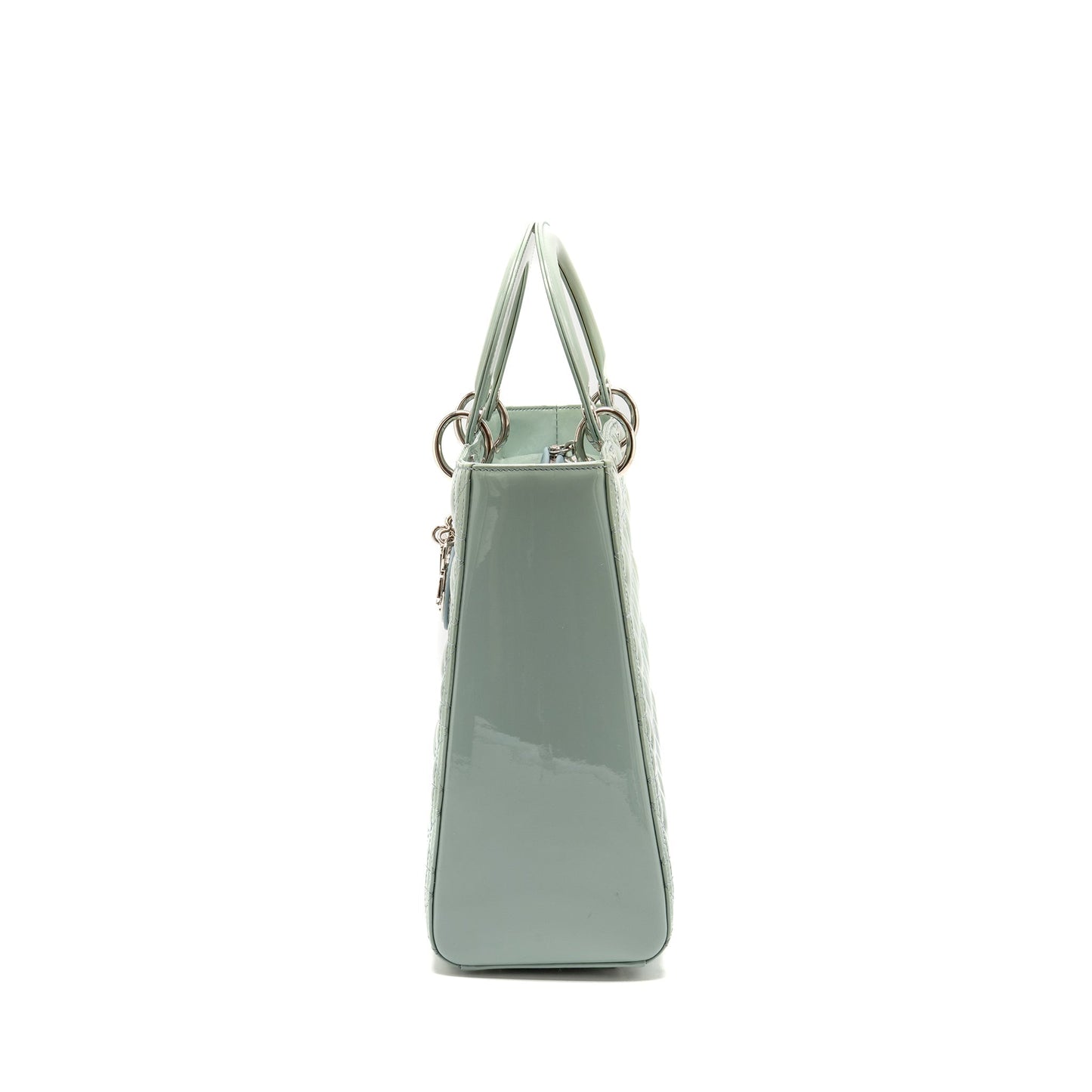 Luxury Dior Large Lady Luxury Dior Patent Light Blue SHW