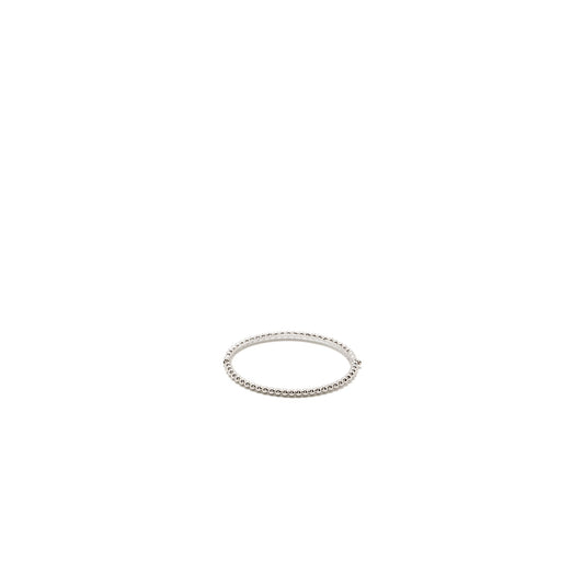 Van Cleef and Arpels Size M Perlee Pearls of gold bracelet 18K white gold