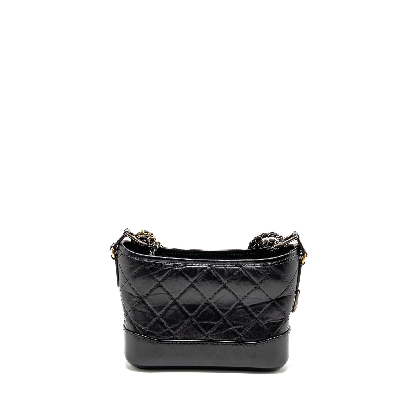 Chanel Small Gabrielle hobo bag calfskin black multicolor hardware