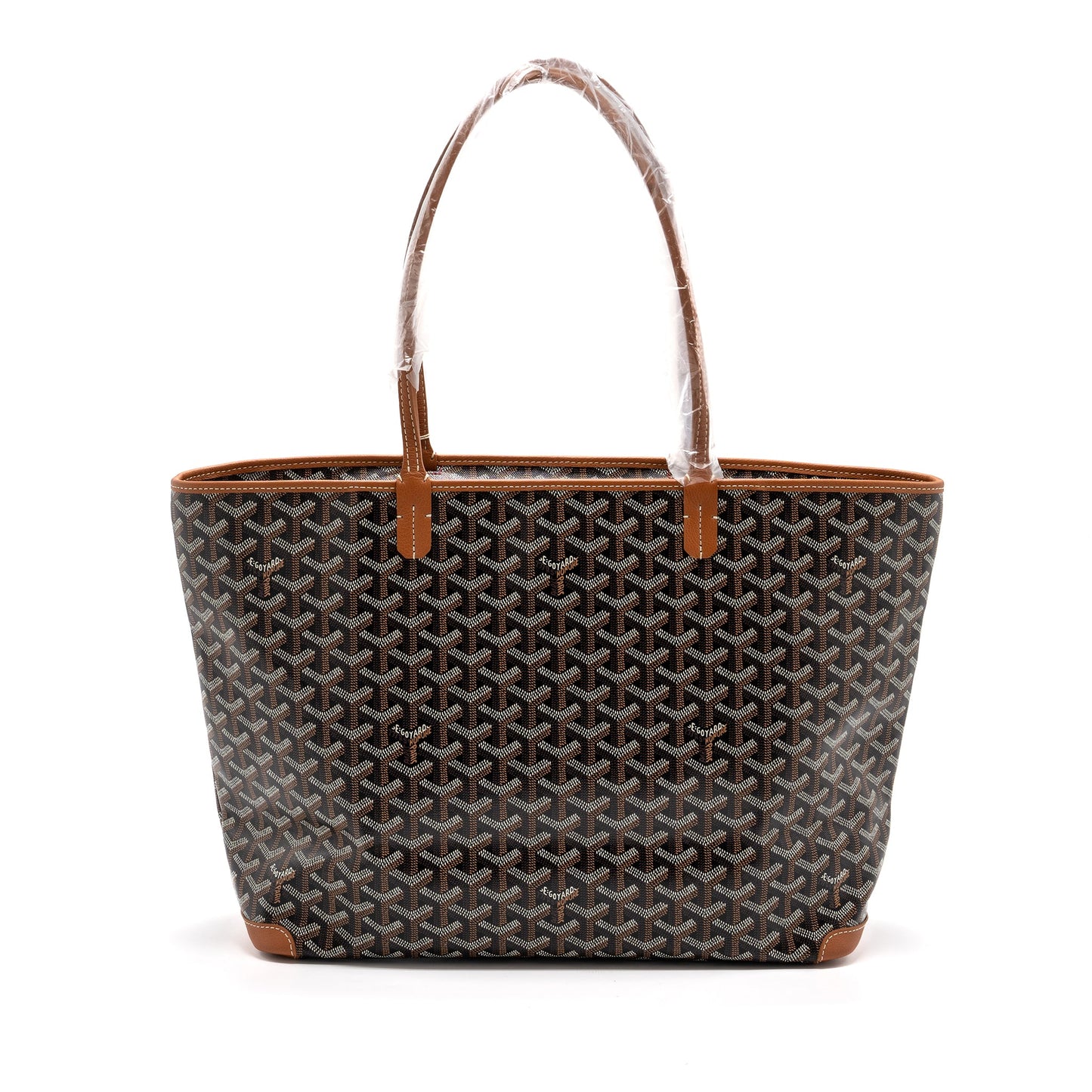 GOYARD ARTOIS MM TOTE GOYARDINE CANVAS Black / Tan SHW