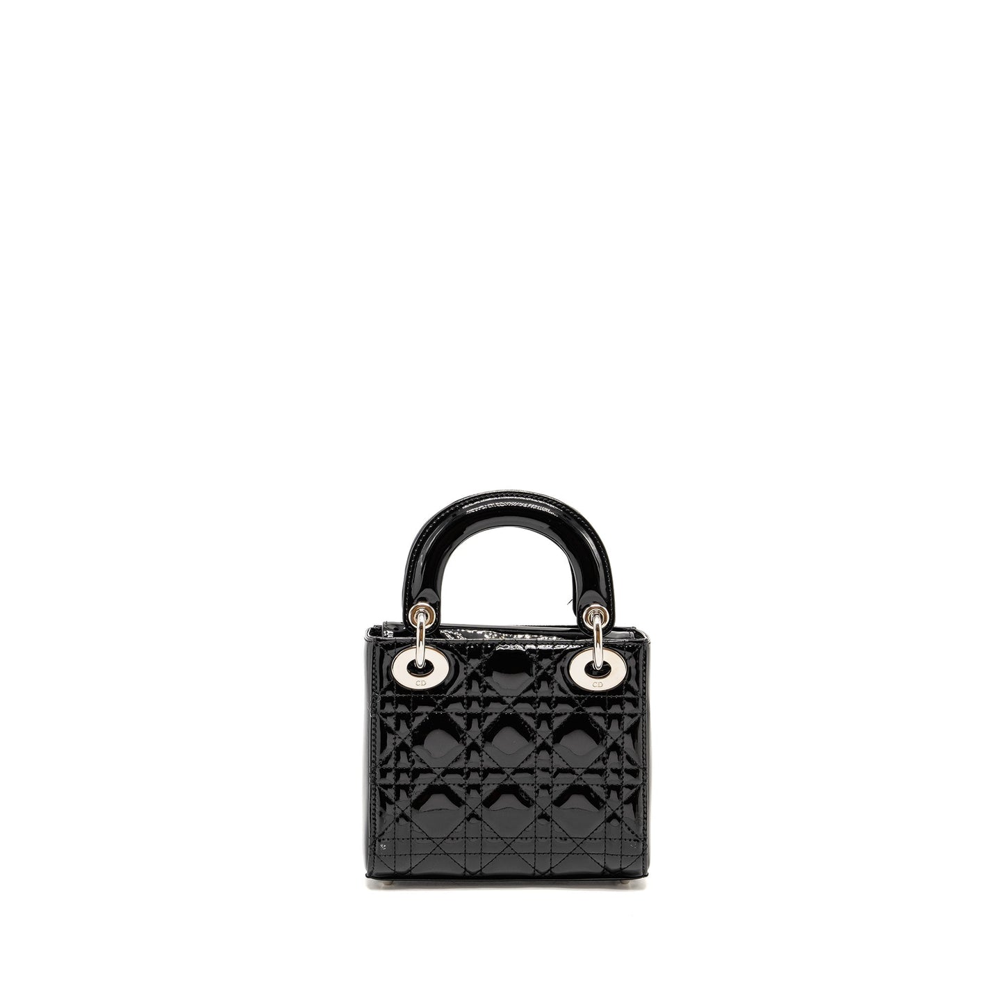 Luxury Dior Mini Lady Luxury Dior Patent Black SHW
