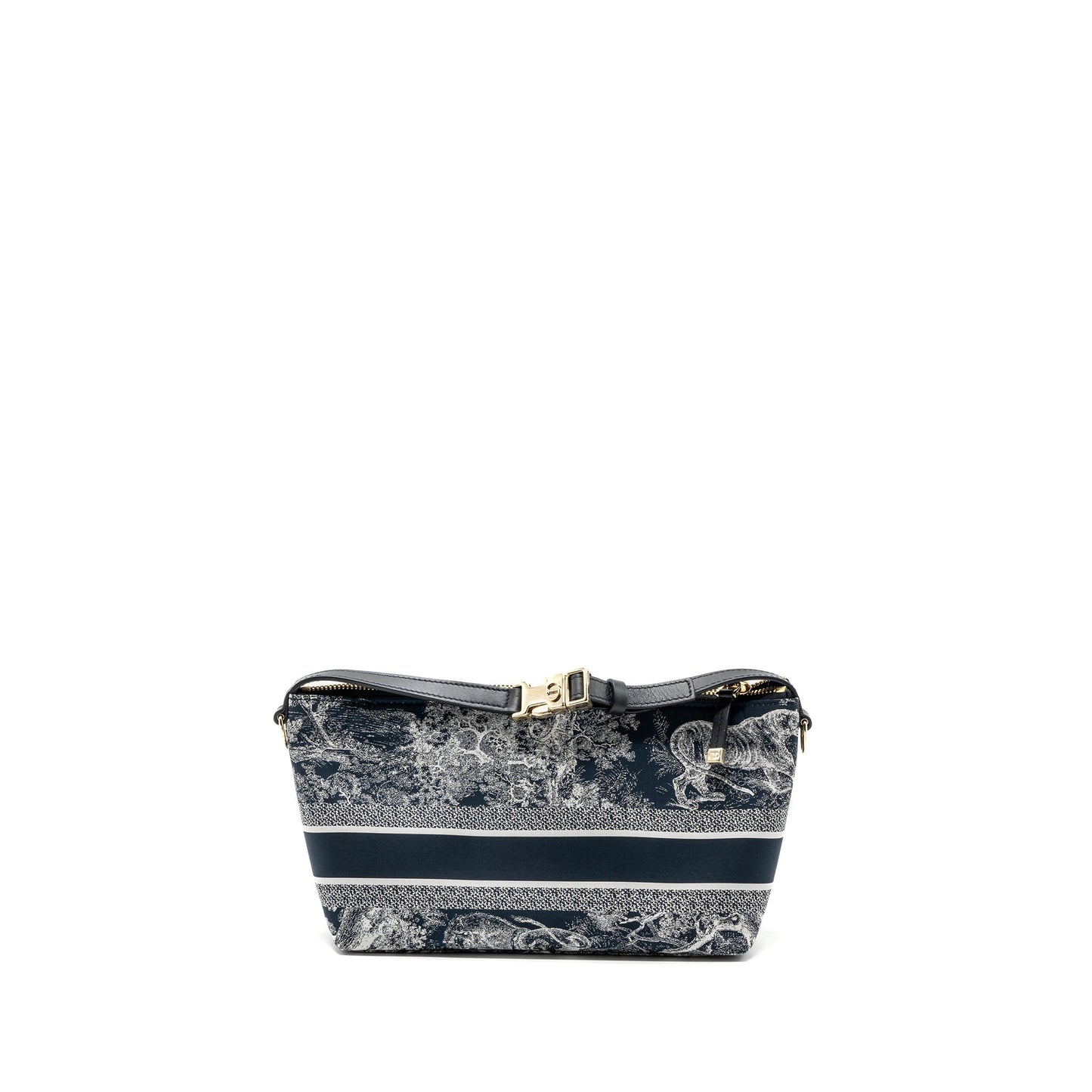 Luxury Dior medium Luxury Dior travel nomad pouch fabric navy GHW