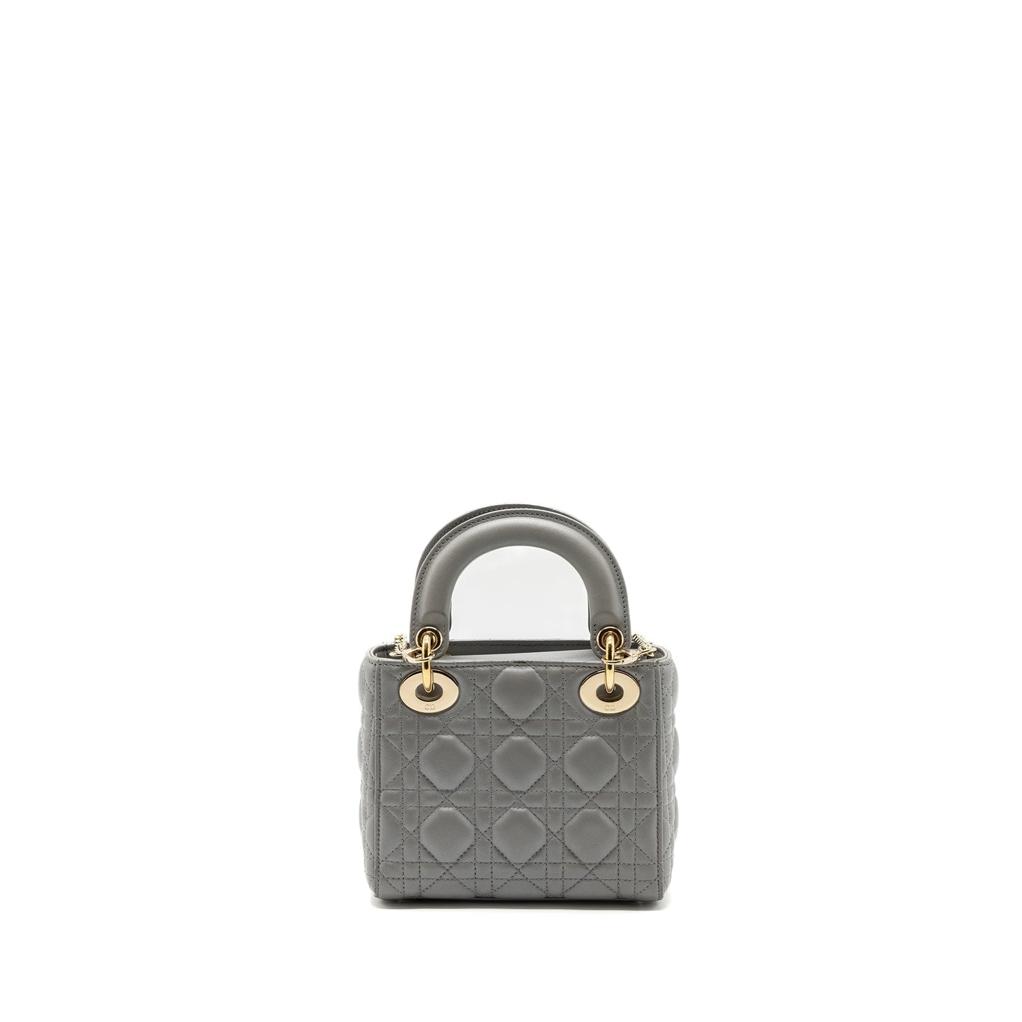 Luxury Dior mini lady Luxury Dior lambskin grey LGHW