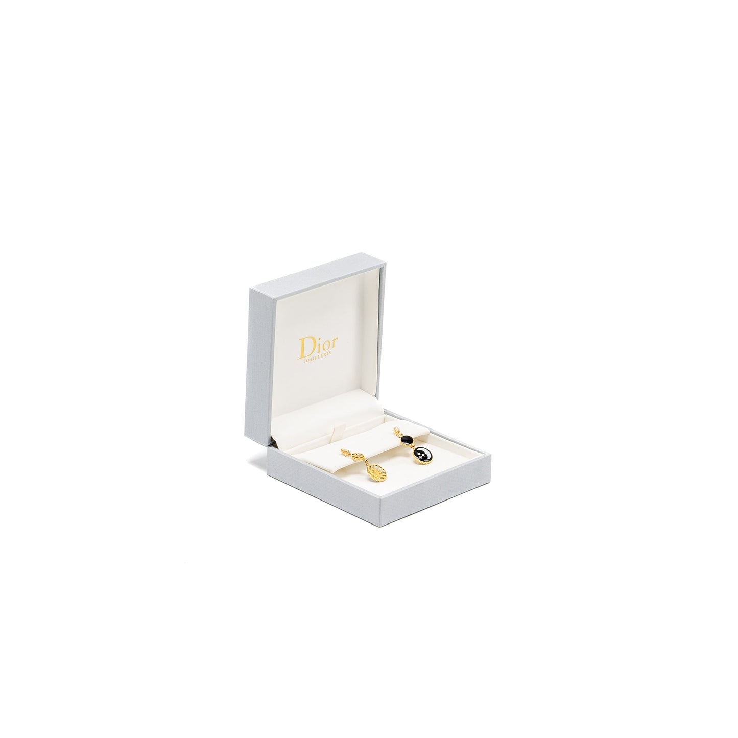 Luxury Dior Rose des Vents and Rose Celeste Earrings Yellow/White Gold/Diamond/Mother of Pearl/Onyx