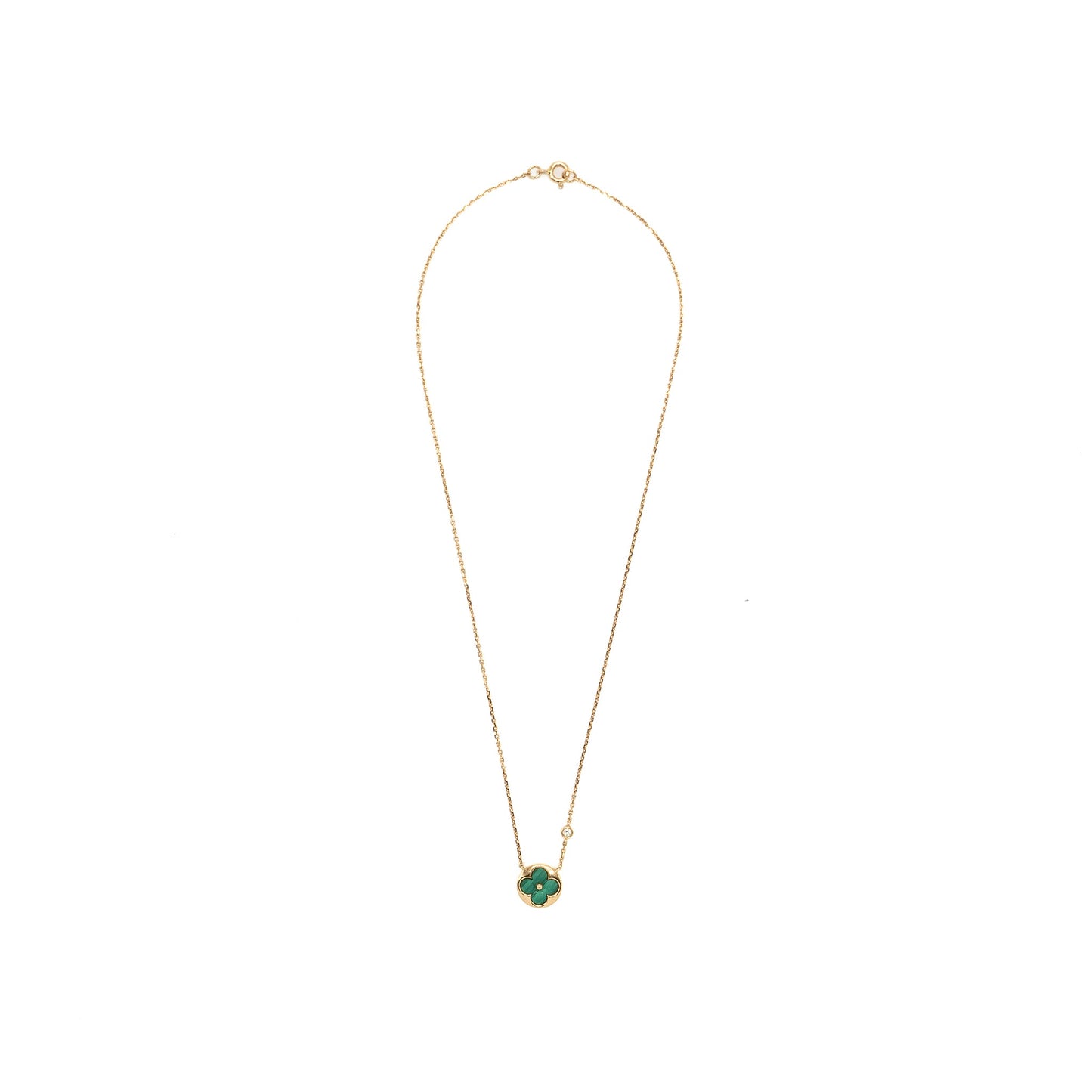 Louis Vuitton colour Blossom BB Sun Pendant, Pink gold, Malachite, diamond