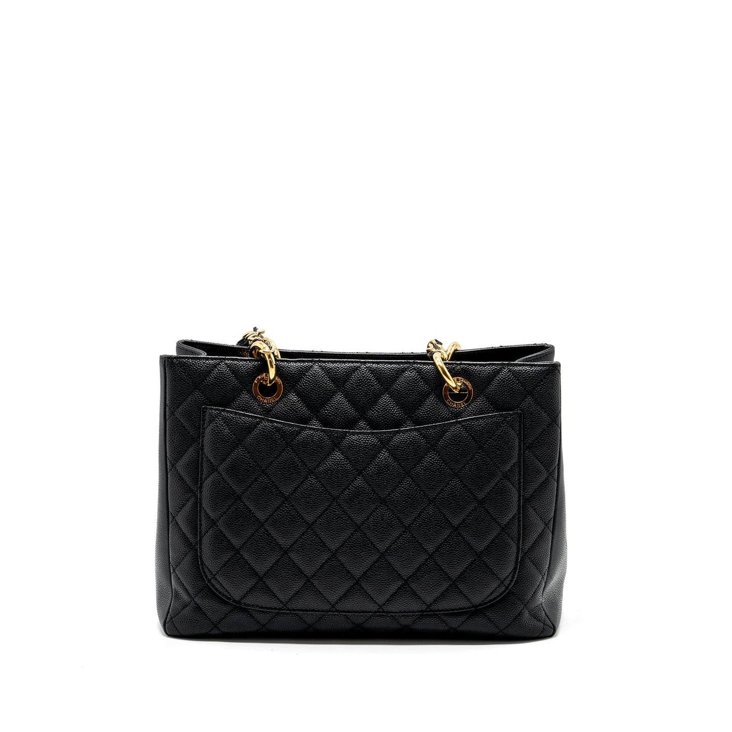 Chanel grand shopping tote bag caviar Black GHW