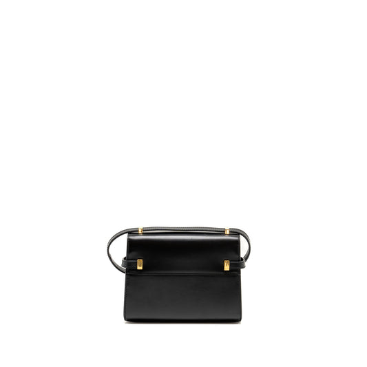 Saint Laurent Mini Manhattan Shoulder Bag Calfskin Black GHW