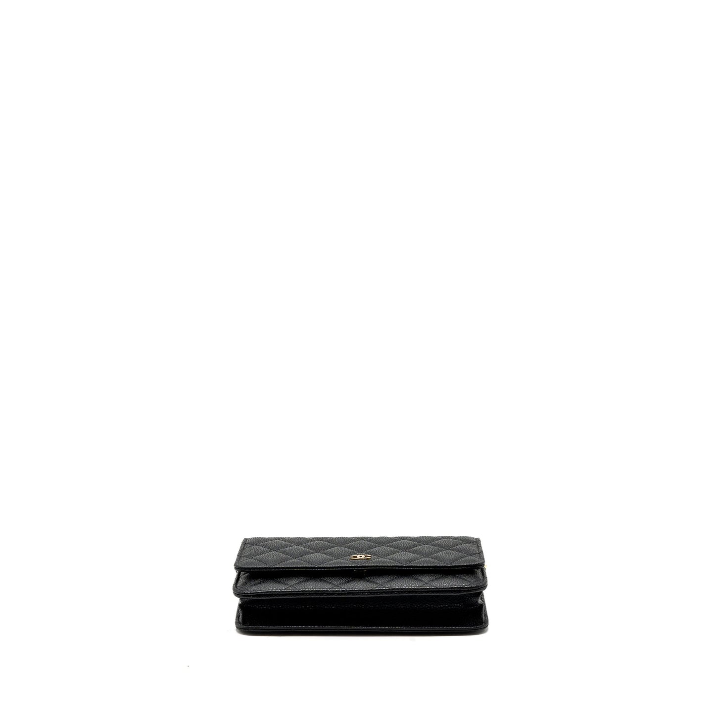 Chanel classic wallet on chain caviar black GHW